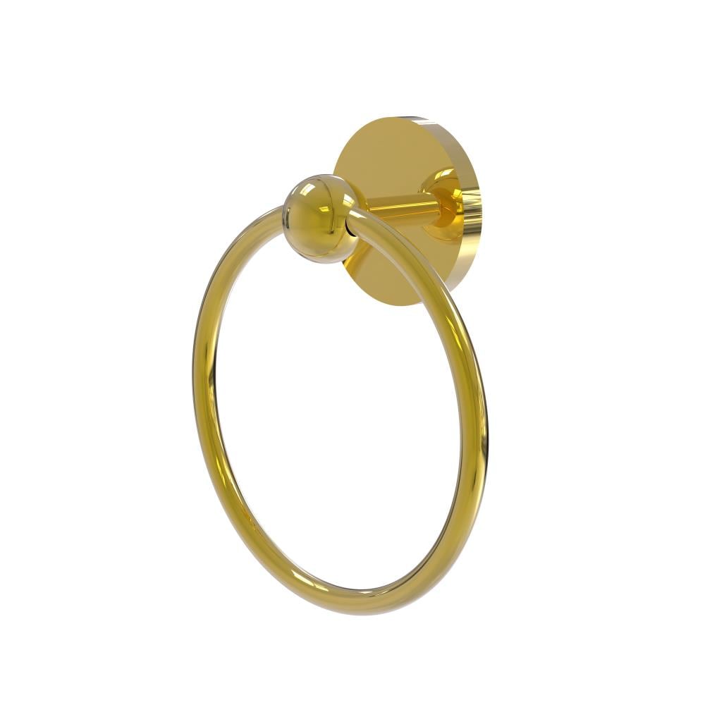 Argolla de Toalla Individual para Montar en Pared de Latón Pulido Skyline de Allied Brass