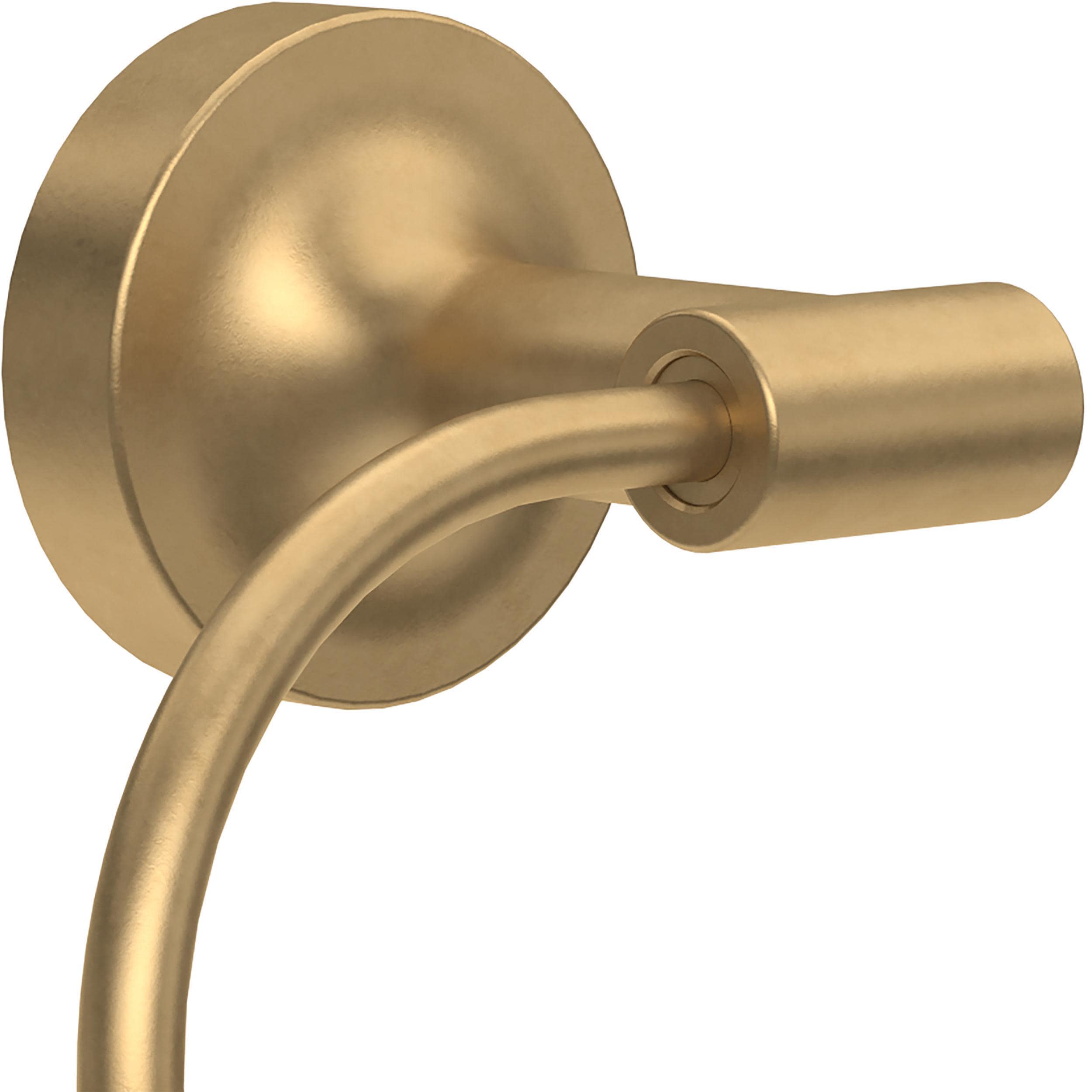 Argolla de toalla individual de montaje en pared en dorado satinado Franklin Brass Voisin VOI46-BB