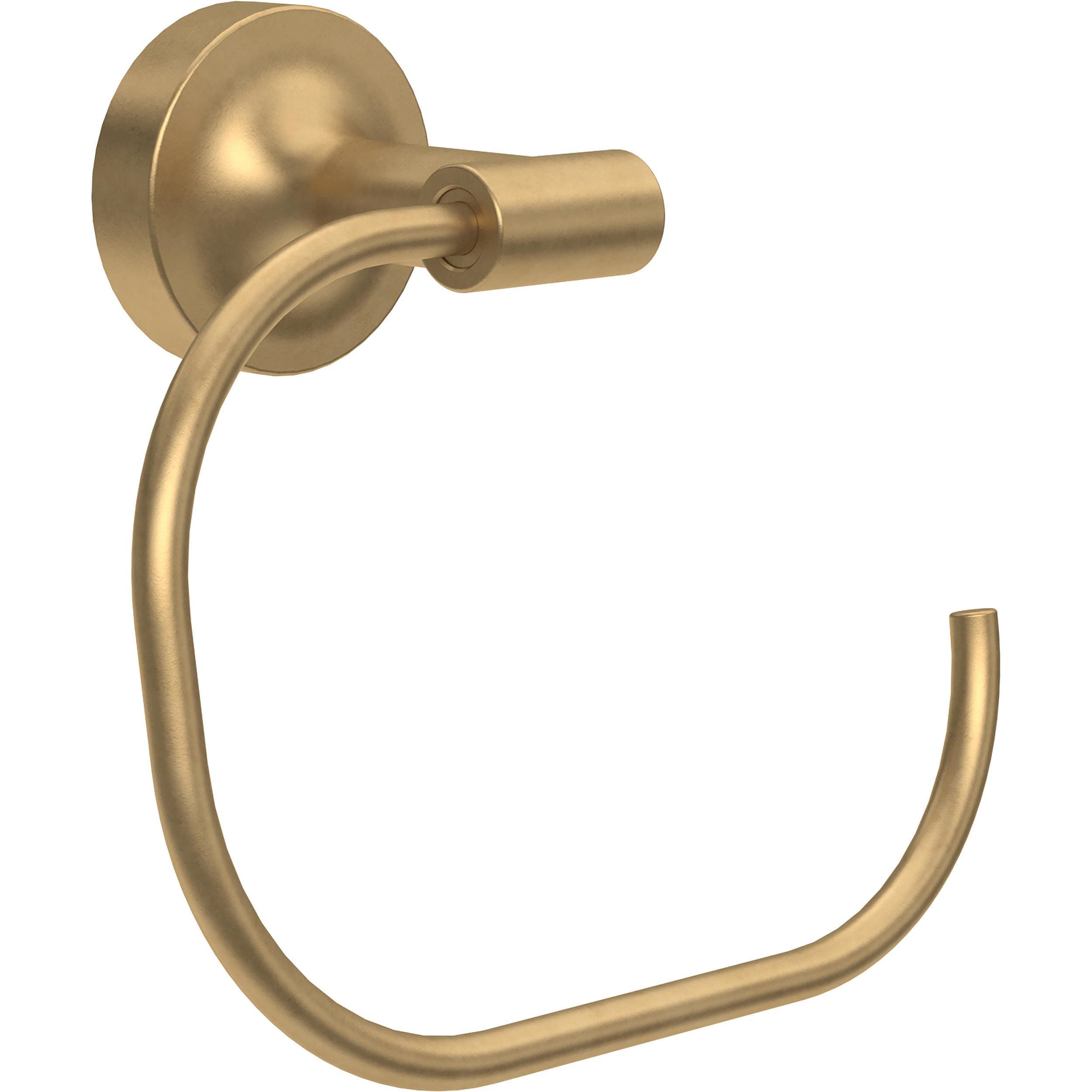 Argolla de toalla individual de montaje en pared en dorado satinado Franklin Brass Voisin VOI46-BB