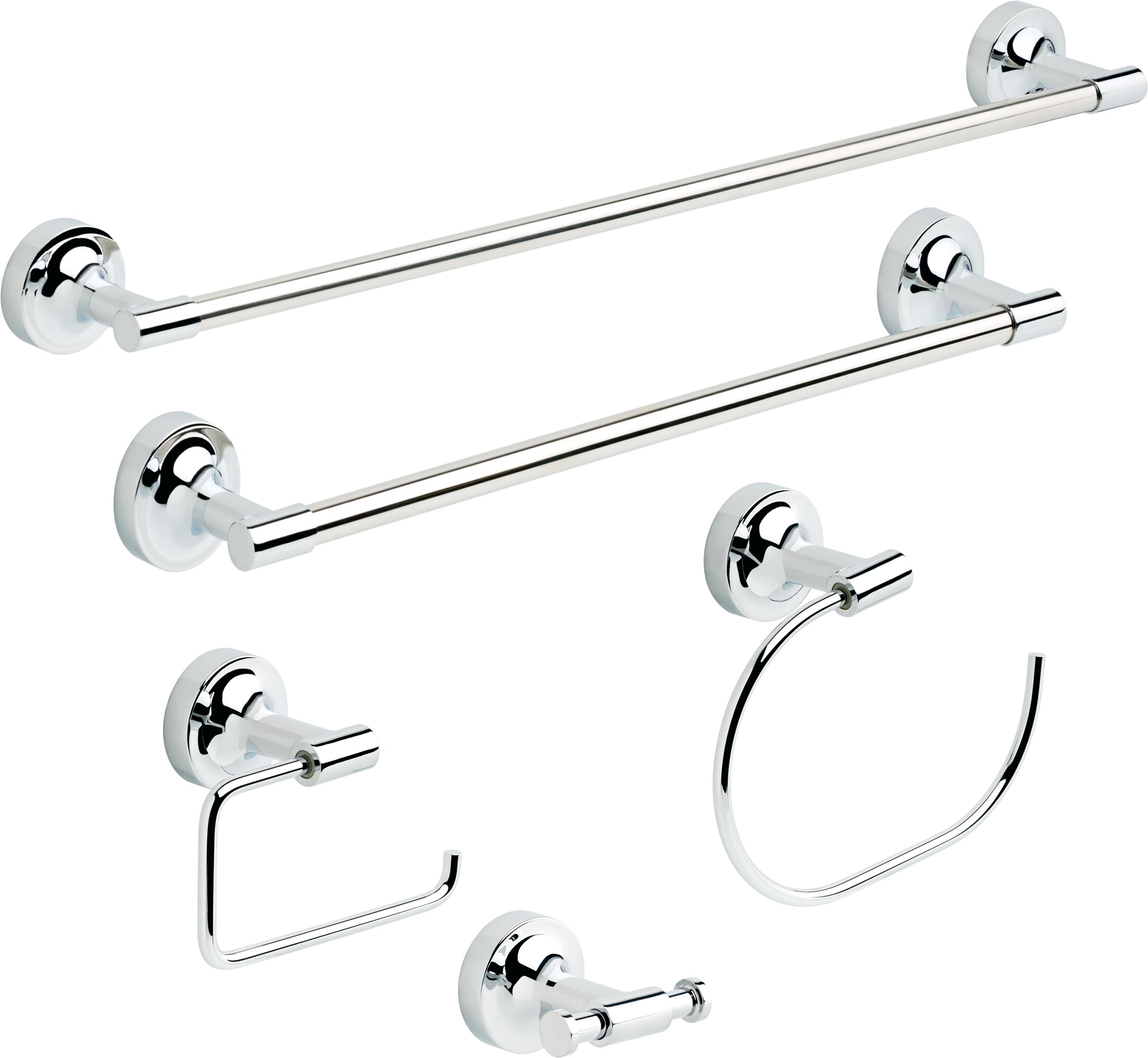 Argolla de Toalla Simple de Montaje en Pared en Cromo Pulido Franklin Brass Voisin VOI46-PC
