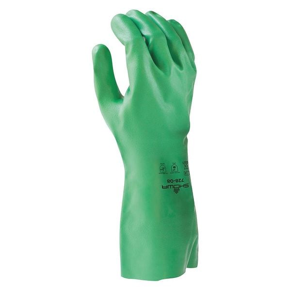 Guantes resistentes a químicos Showa de 13 pulgadas, de nitrilo, talla XL, 1 par - 728-10