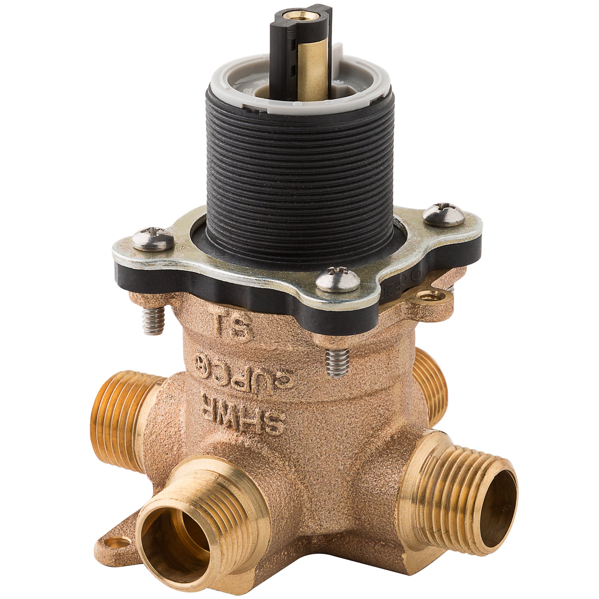 Grifo para bañera y ducha redonda de 7.875 pulgadas en cromo pulido de una sola manija y función, con válvula - Modelo LG89-8RHC-0X8-310A-L de Pfister Rhen.