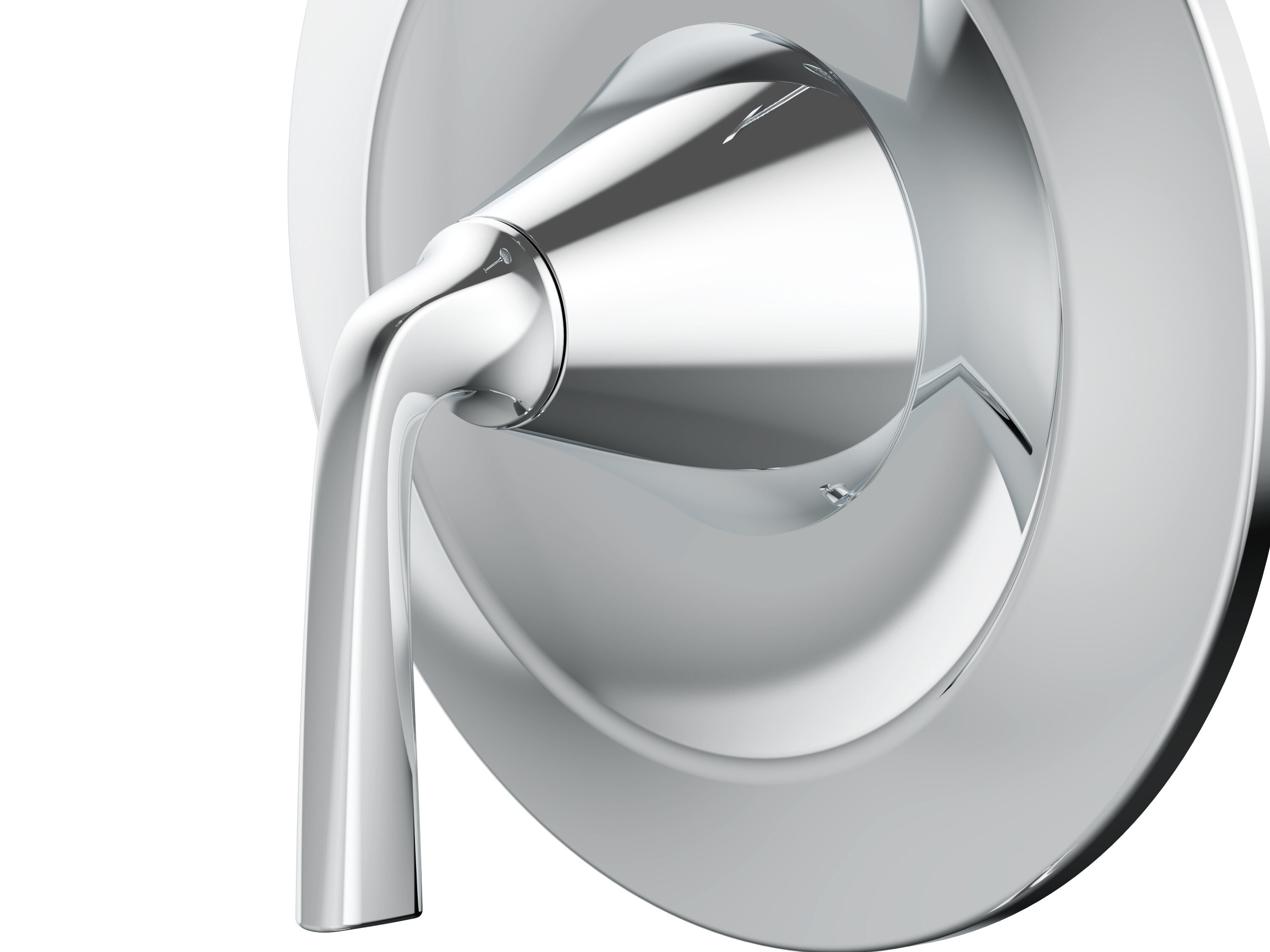Llave mezcladora para bañera y regadera redonda de 3.66 pulgadas de cromo pulido de la marca allen + roth.