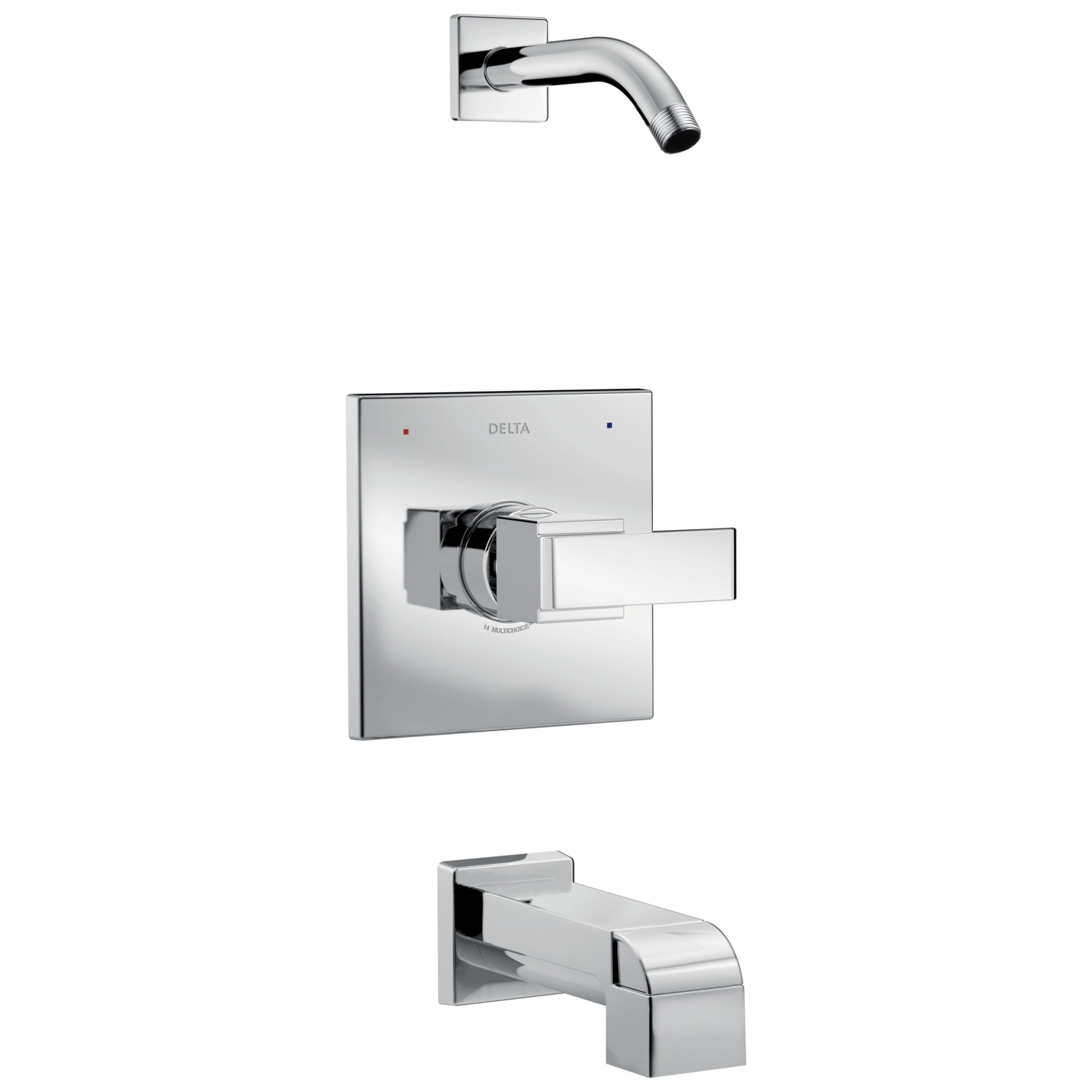 Grifo para bañera y ducha con acabado cromo de 1 manija Delta Ara Vendido por separado T14467-LHD