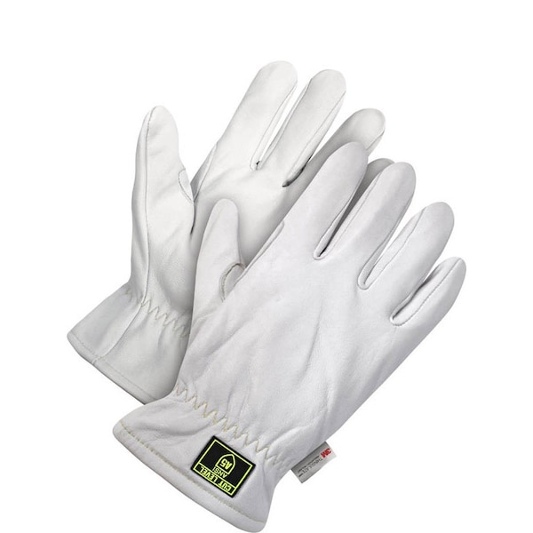 Conductores de cuero Bdg con revestimiento resistente al corte, nivel de corte A5, blanco, 2XL - 20-9-1871-X2L-K