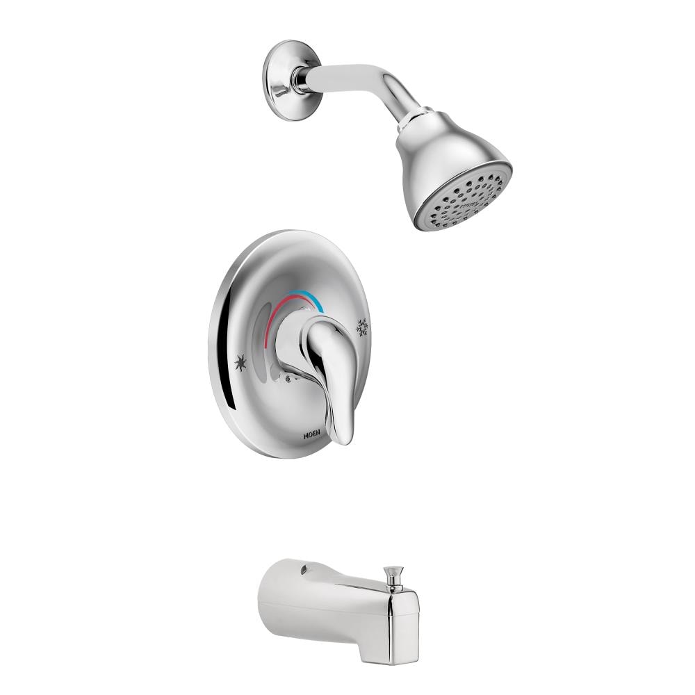 Llave Monomando para Bañera y Ducha Chateau Moen Cromada de 1 Manija y Función Única de 2.5 pulgadas (Válvula no Incluida) TL183