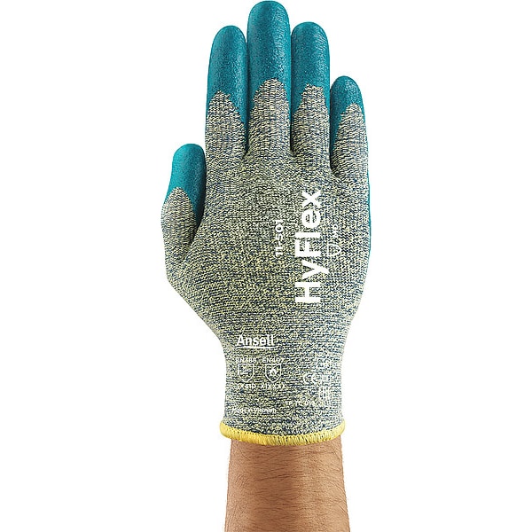 Guantes recubiertos resistentes a cortes Ansell, Nivel de corte A5, 13 ga, Gris, 2XL (11) - 11-501