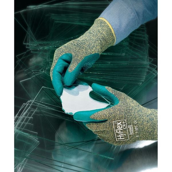 Guantes recubiertos resistentes a cortes Ansell, Nivel de corte A5, 13 ga, Gris, 2XL (11) - 11-501