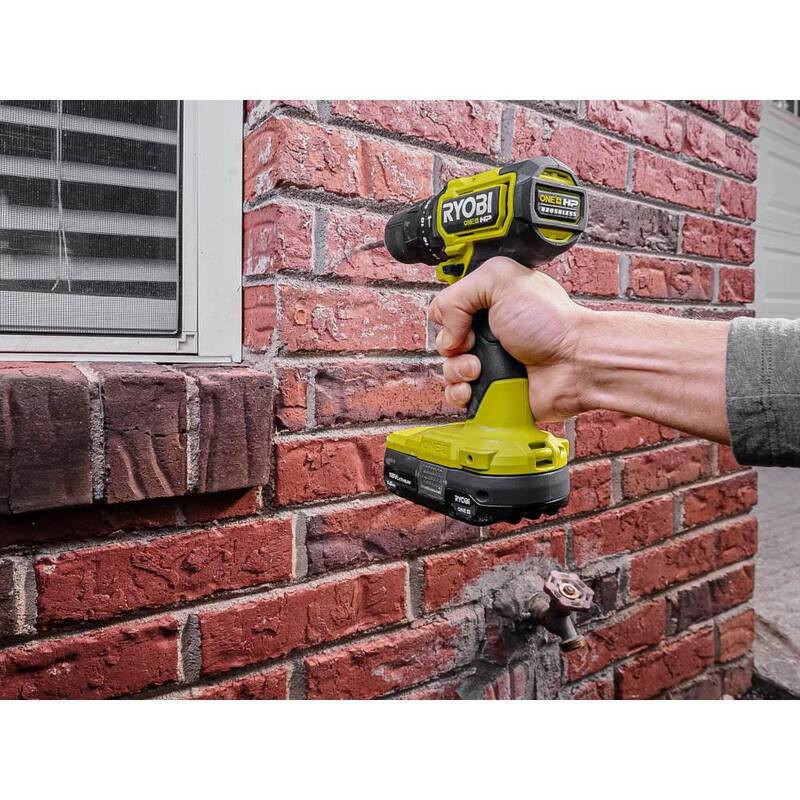 RYOBI ONE+ HP Taladro percutor compacto inalámbrico Brushless de 18V 1/2 pulgada (Herramienta única) - PSBHM01B
