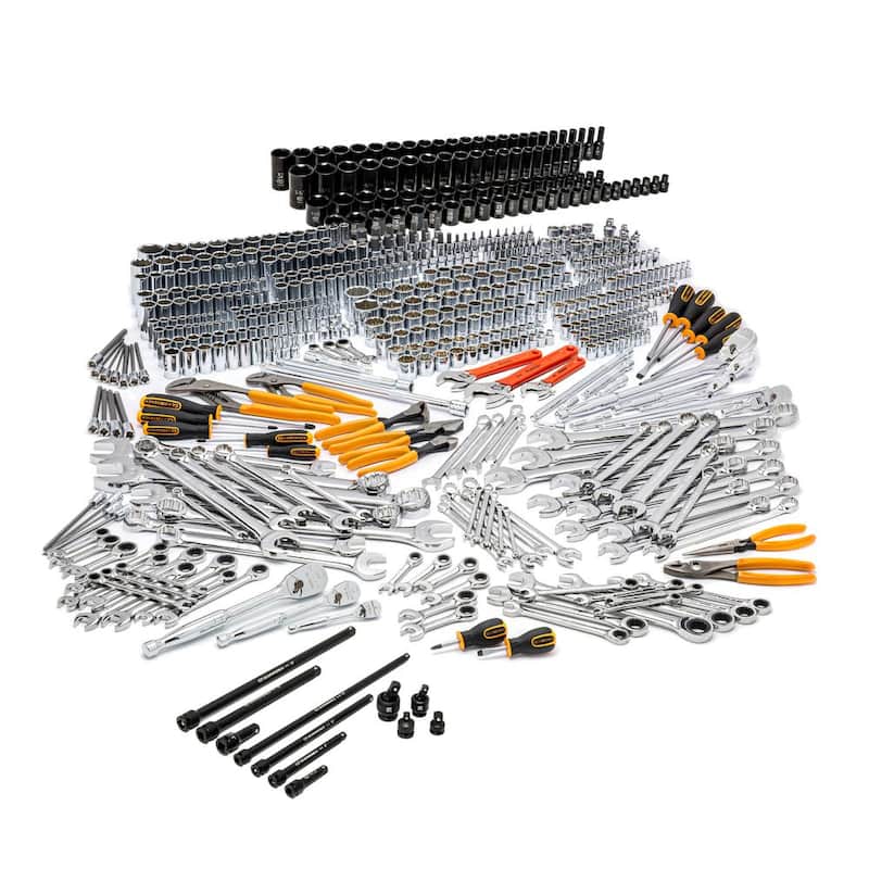 Set de herramientas maestras para mecánicos GEARWRENCH de 1/4 in., 3/8 in. y 1/2 in. con impact sockets (728 piezas) - 8905985870CB