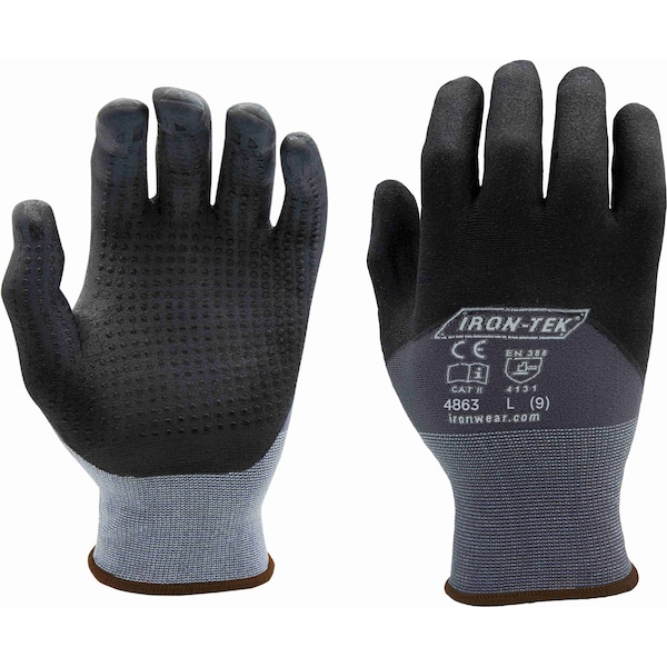 Guante resistente a cortes Ironwear Strong Grip A4 | Alta destreza y sensibilidad | Revestimiento transpirable PR - 4863-LG