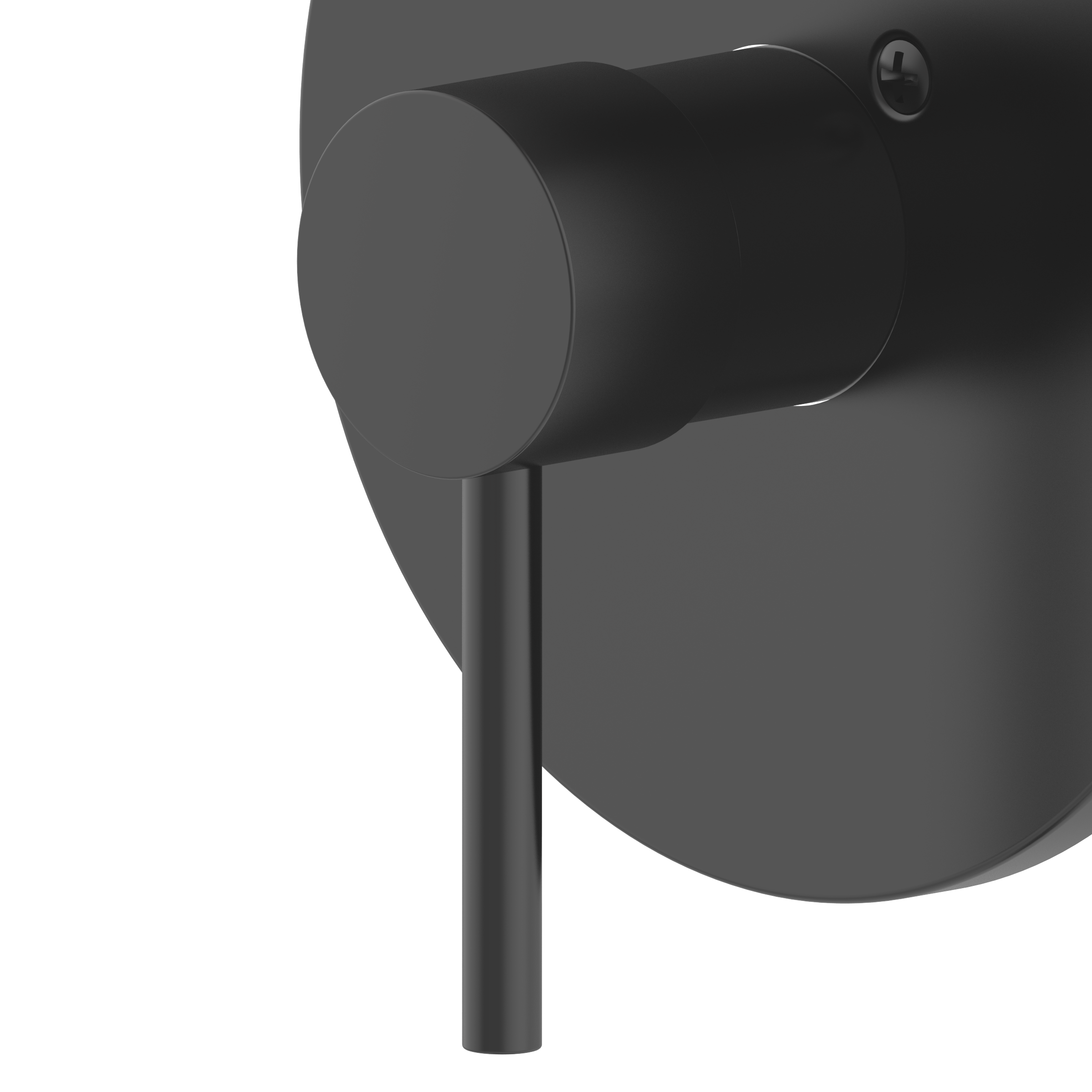 Mezcladora para bañera y regadera con acabado mate negro de un mango y una función, con válvula de 3.94 pulgadas - Modelo 65873X-137001