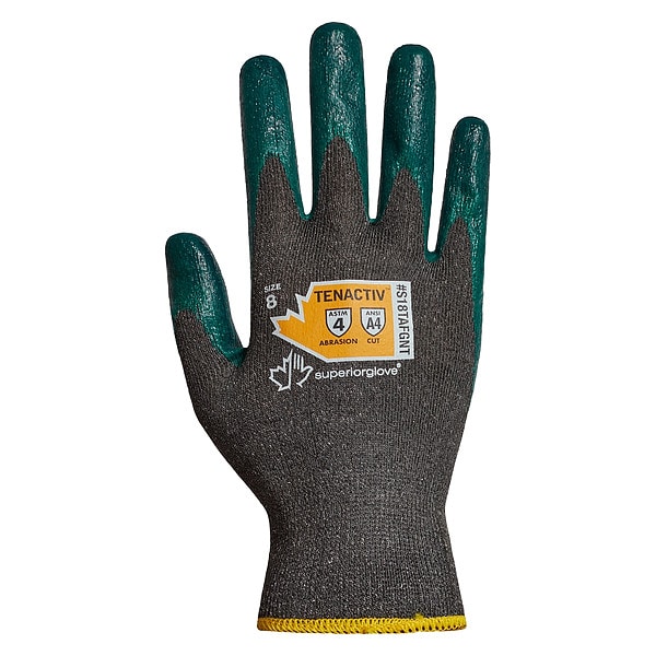 Guantes de tejido Superior Glove, Nivel de Corte A4, 18 agujas, Gris Carbón, Talla 9 - S18TAFGNT-9