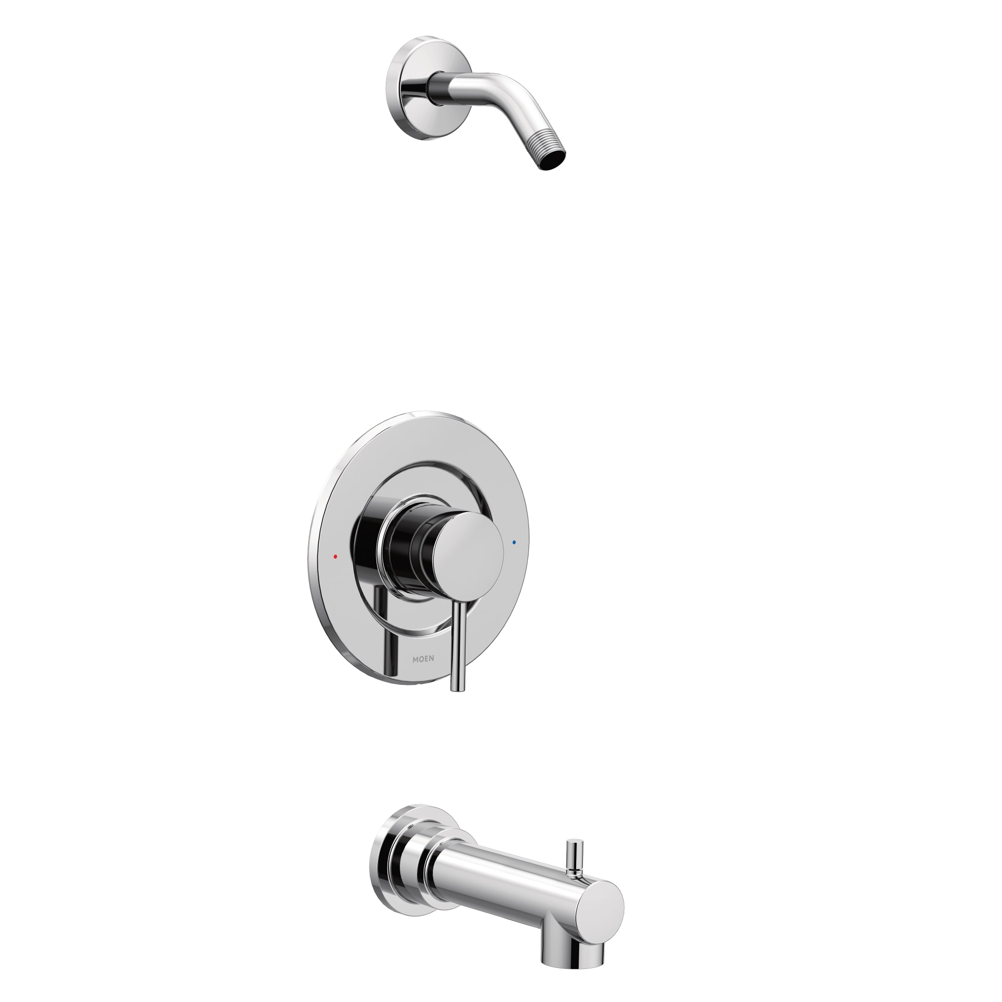 Grifo de Bañera y Ducha con una Manija Moen Align en Cromo Se vende por separado T2193NH