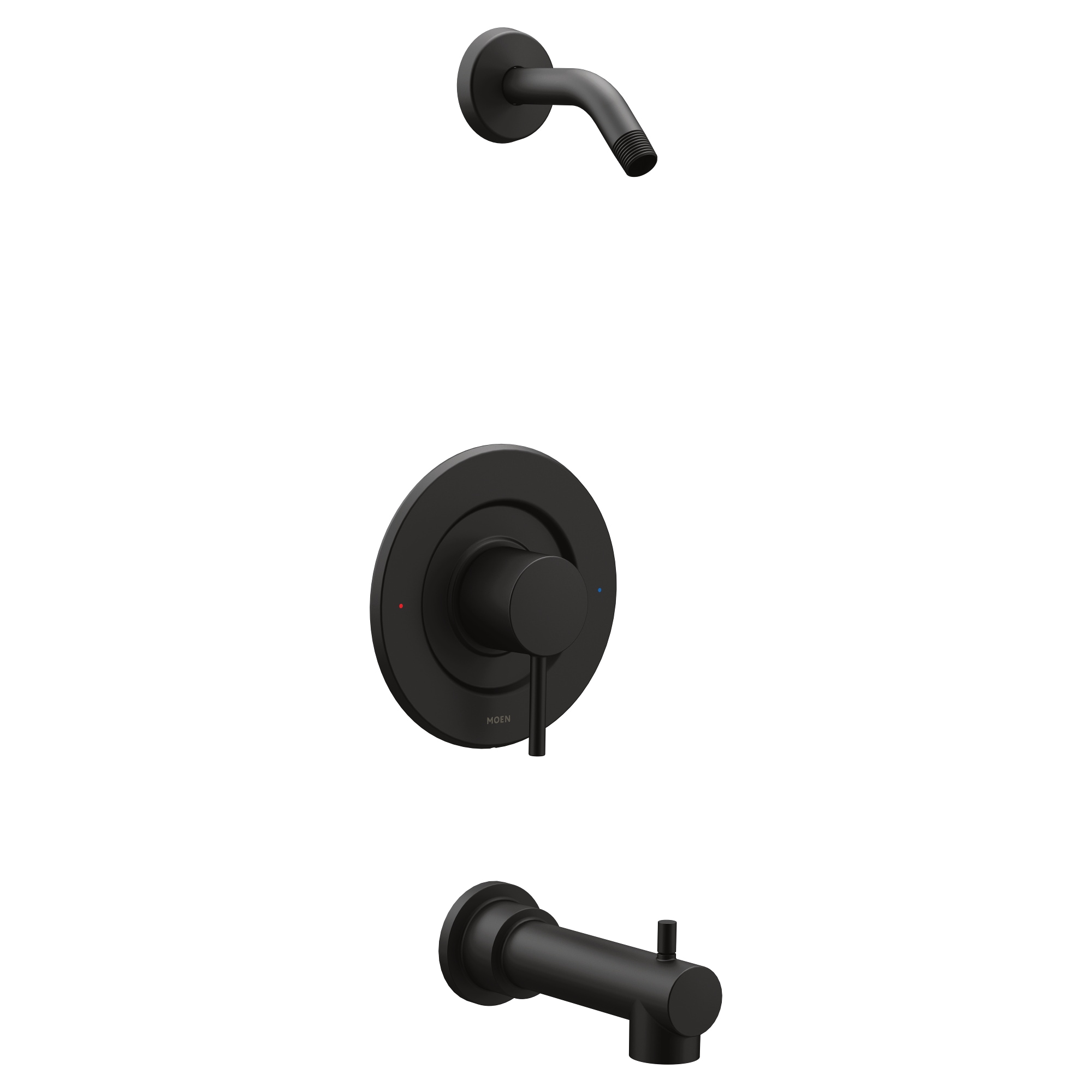 Grifo de Bañera y Ducha de 1 Manija en Negro Mate Moen Align Se Vende por Separado T2193NHBL