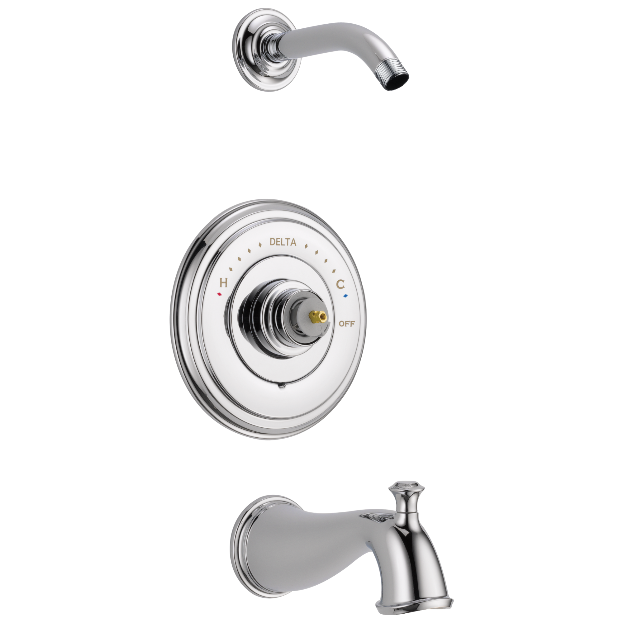 Llave de bañera y regadera 

Cromo Cassidy de Delta 
Se vende por separado