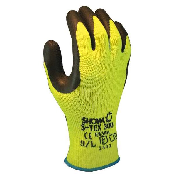 Guantes recubiertos resistentes a cortes Showa, Nivel de corte 4, 10 ga, Amarillo, XL (10) - S-TEX300XL-10