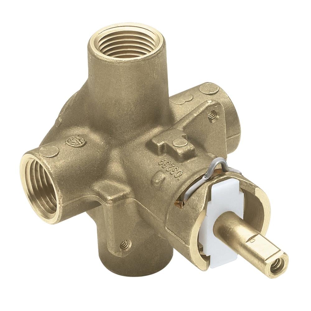 Grifo para bañera y ducha de una sola función y un mango en cromo pulido de 2.5 pulgadas, modelo Chateau de Moen con válvula TL183-2510-L