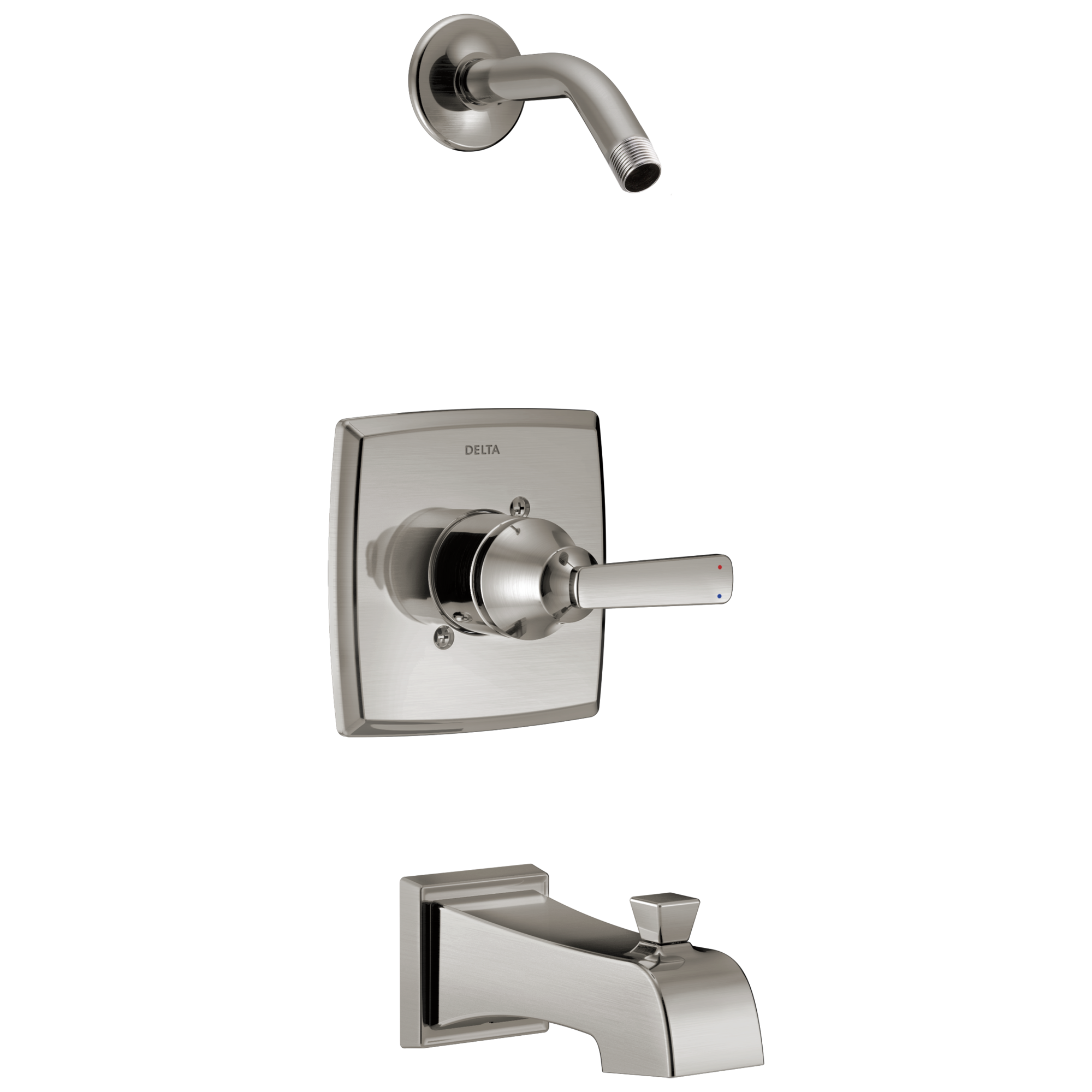 Grifería para bañera y ducha de un solo mango Delta Ashlyn Stainless se vende por separado T14464-SSLHD.