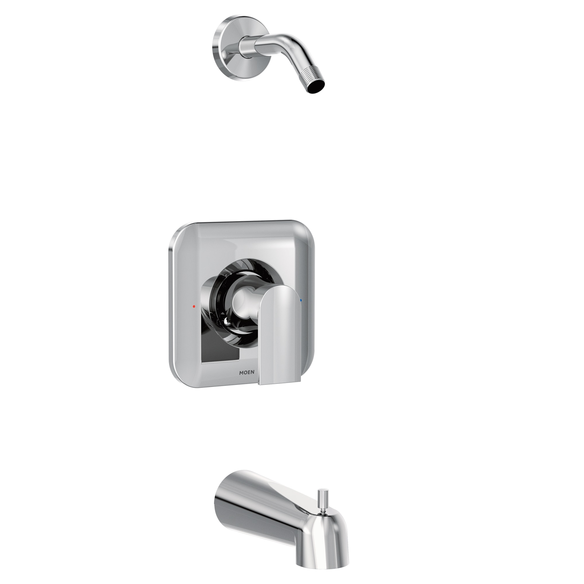 Grifo para bañera y ducha Moen Genta LX Cromo con 1 manija, se vende por separado (Válvula no incluida) T2473NH