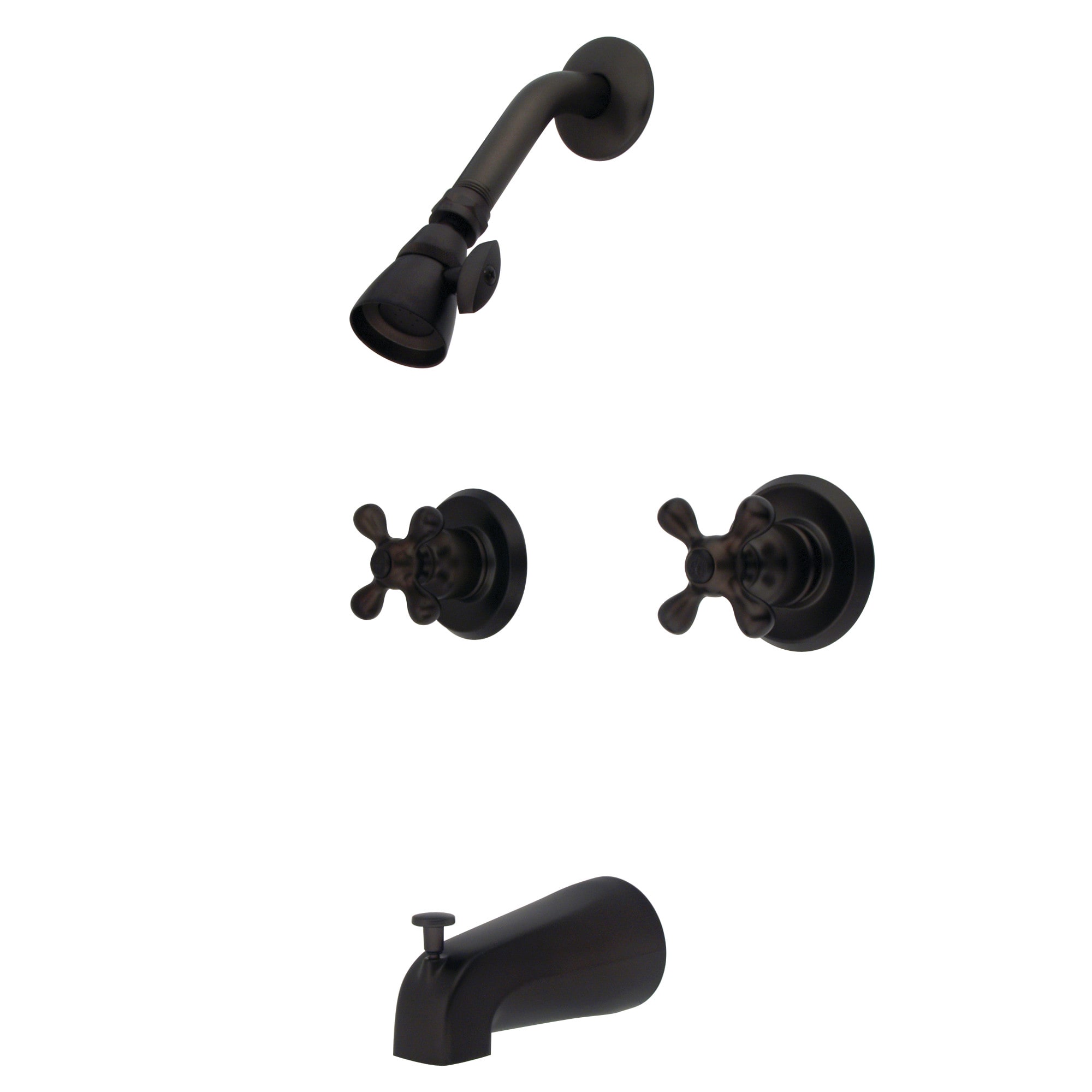 Llave Mezcladora para Bañera y Ducha con Acabado en Bronce Frotado con Aceite, de Mango Único y Función Multiusos de 1.75 Pulgadas, Marca Kingston Brass Magellan
