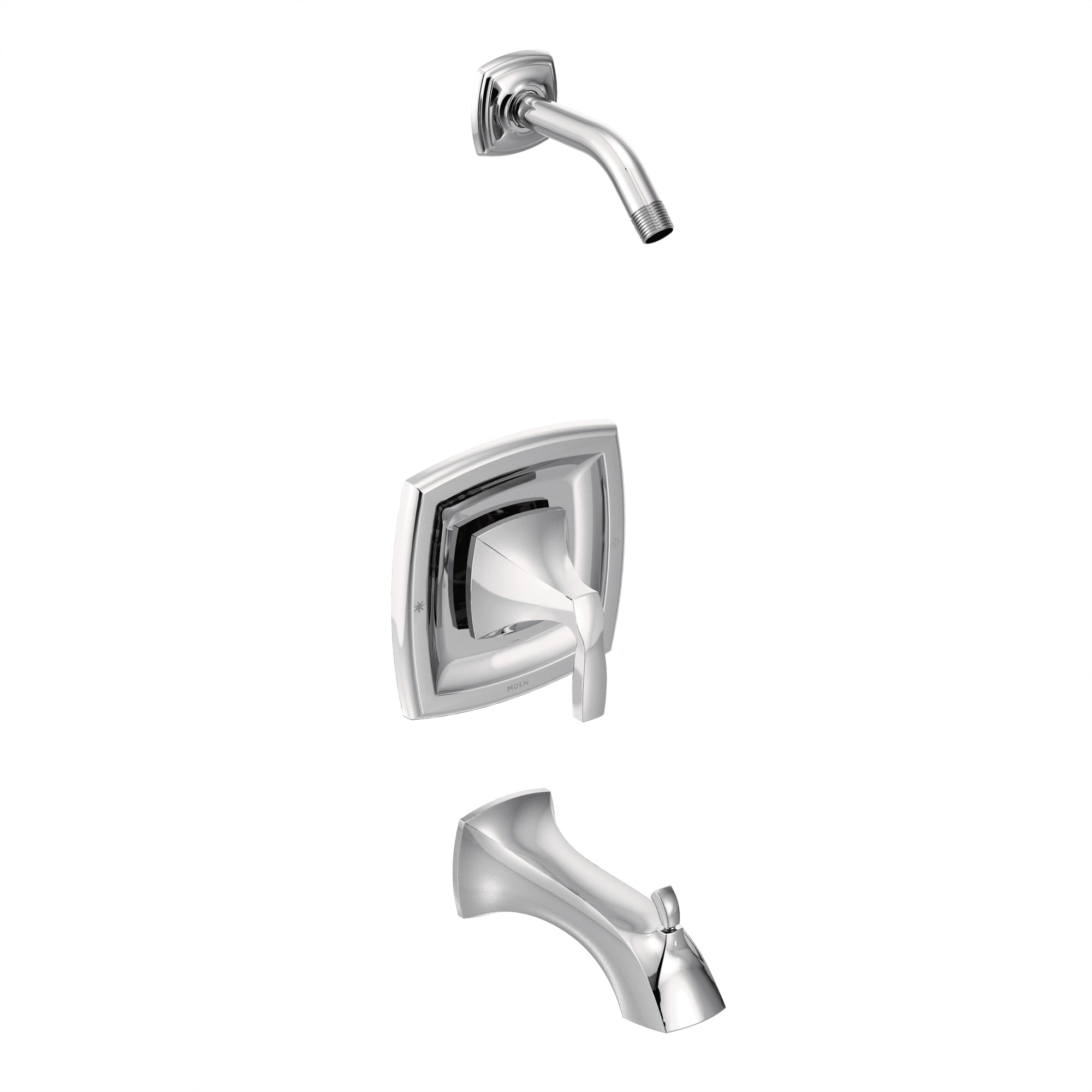 Grifo de bañera y ducha con un solo maneral Moen Voss Chrome, se vende por separado T2693NH