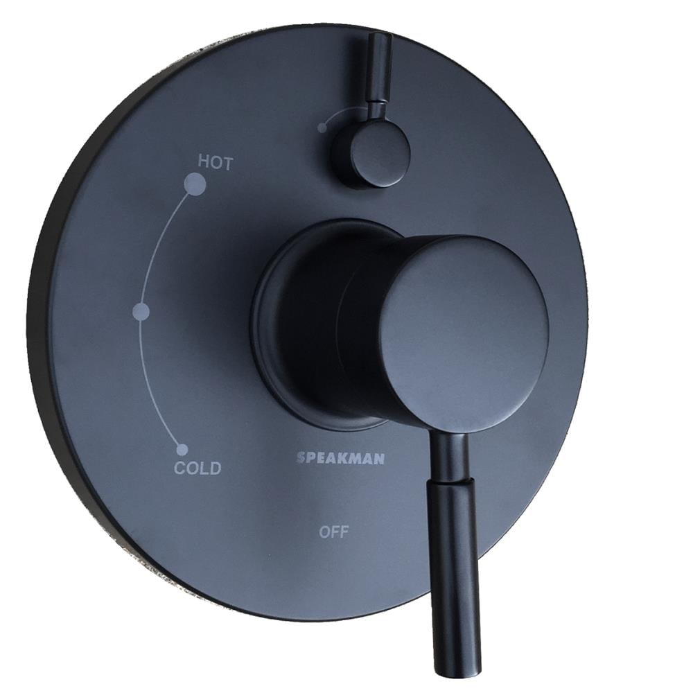 
Grifo de bañera y ducha de una sola manija Speakman Neo en negro mate (Válvula no incluida) Se vende por separado