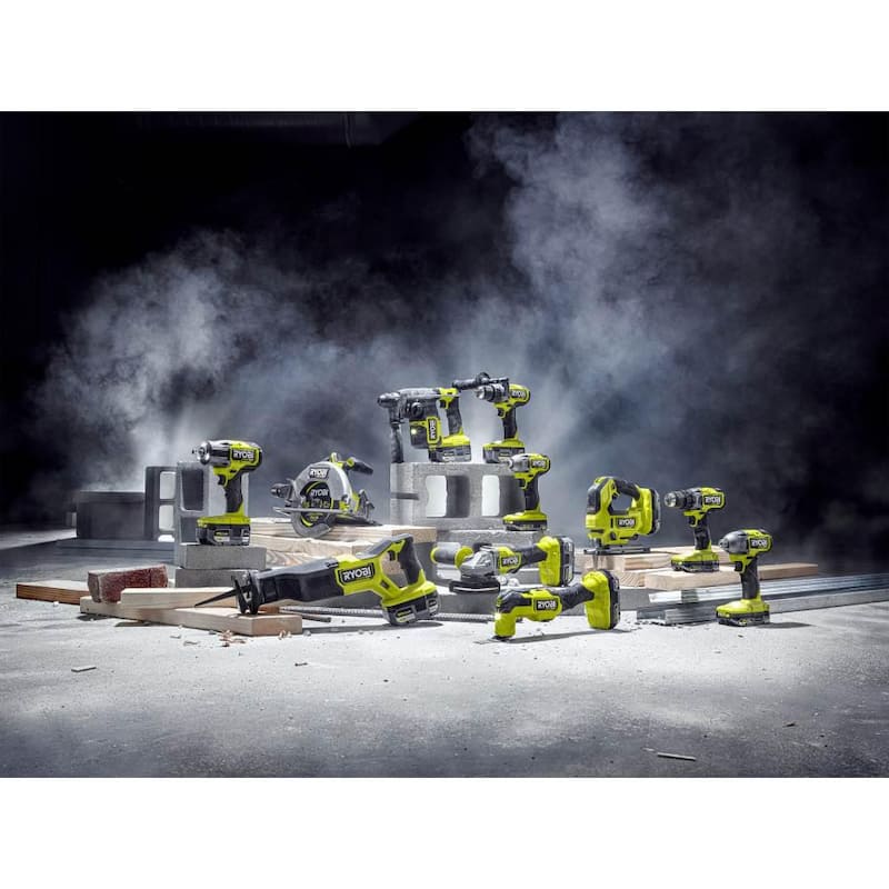Kit de taladro/atornillador inalámbrico RYOBI ONE+ HP 18V Brushless de 1/2 pulgada con (1) batería de alto rendimiento de 2.0 Ah y cargador - PBLDD01K1