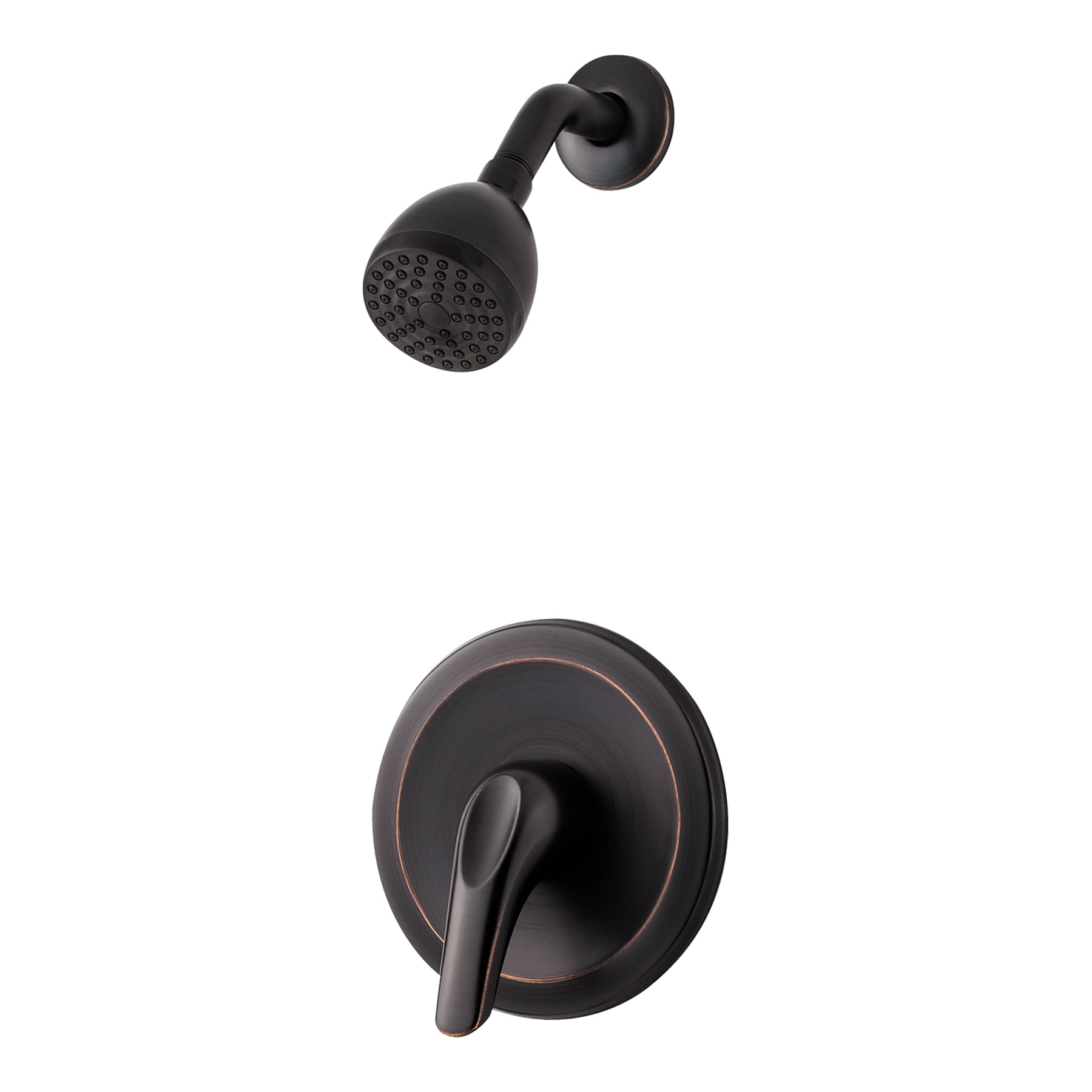 Serie Pfirst de Pfister en Bronce Toscano con 1 mango y función única para regadera redonda de 2.6 pulgadas LG89-020Y.