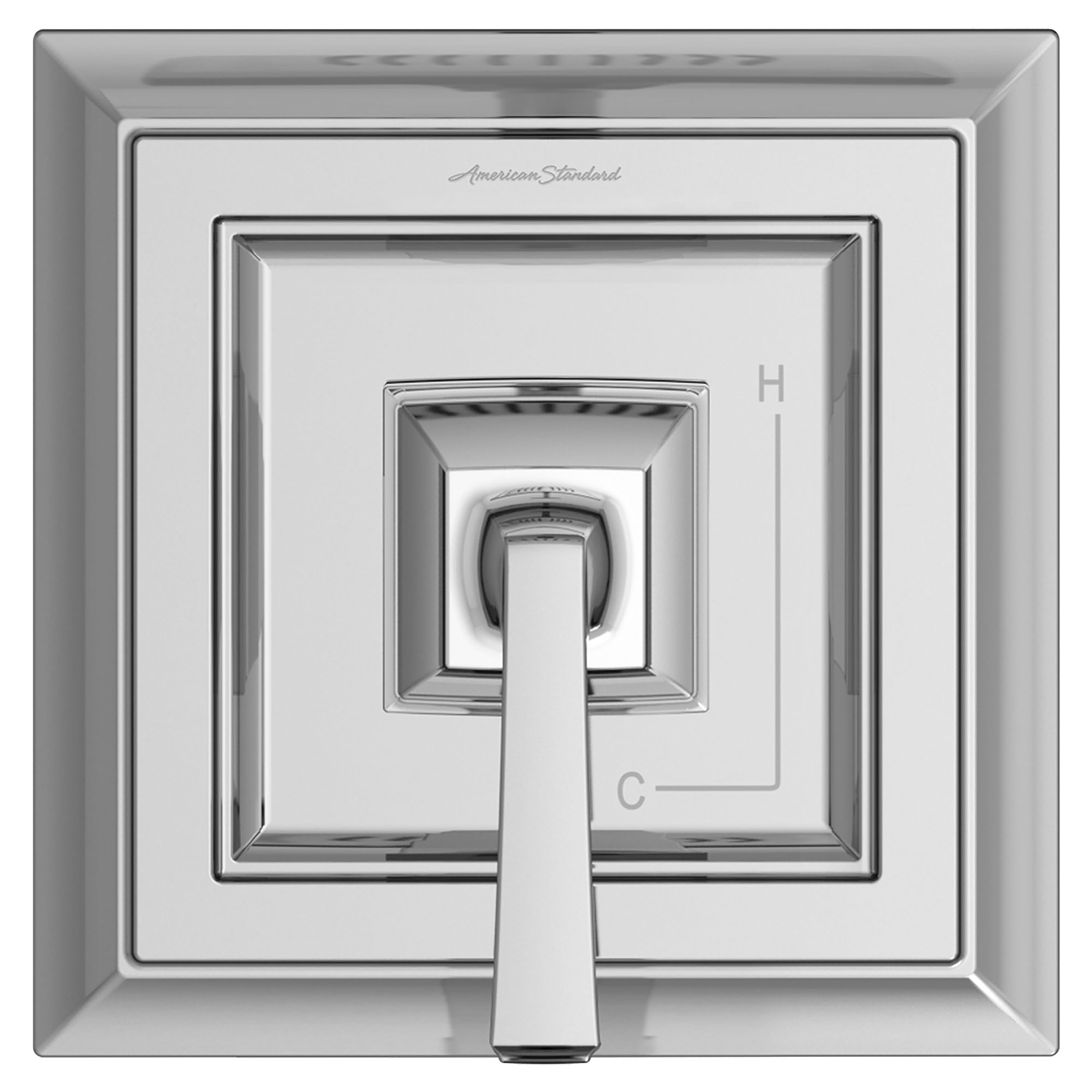 Grifo de ducha de función única de una sola manija Town Square S de American Standard en cromo pulido TU455500.002