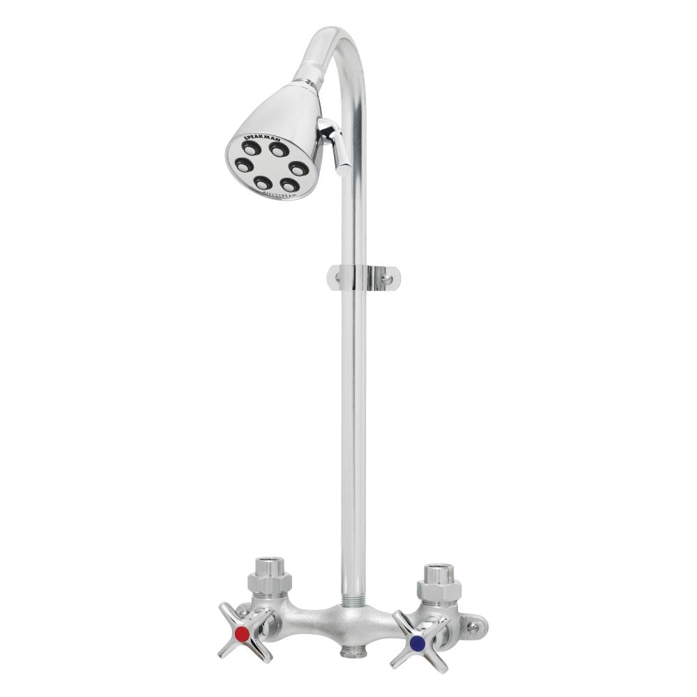 Grifo de ducha multifuncional de 2 manijas en cromo pulido Speakman Sentinel Mark II con válvula de 2.75 pulgadas S-1495-2-AF