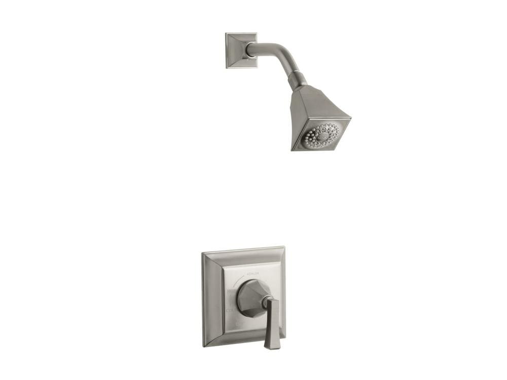 Regadera de una sola función de 6 pulgadas en Níquel Cepillado Vibrante de la colección Memoirs de KOHLER (Válvula no incluida) TS462-4V-BN