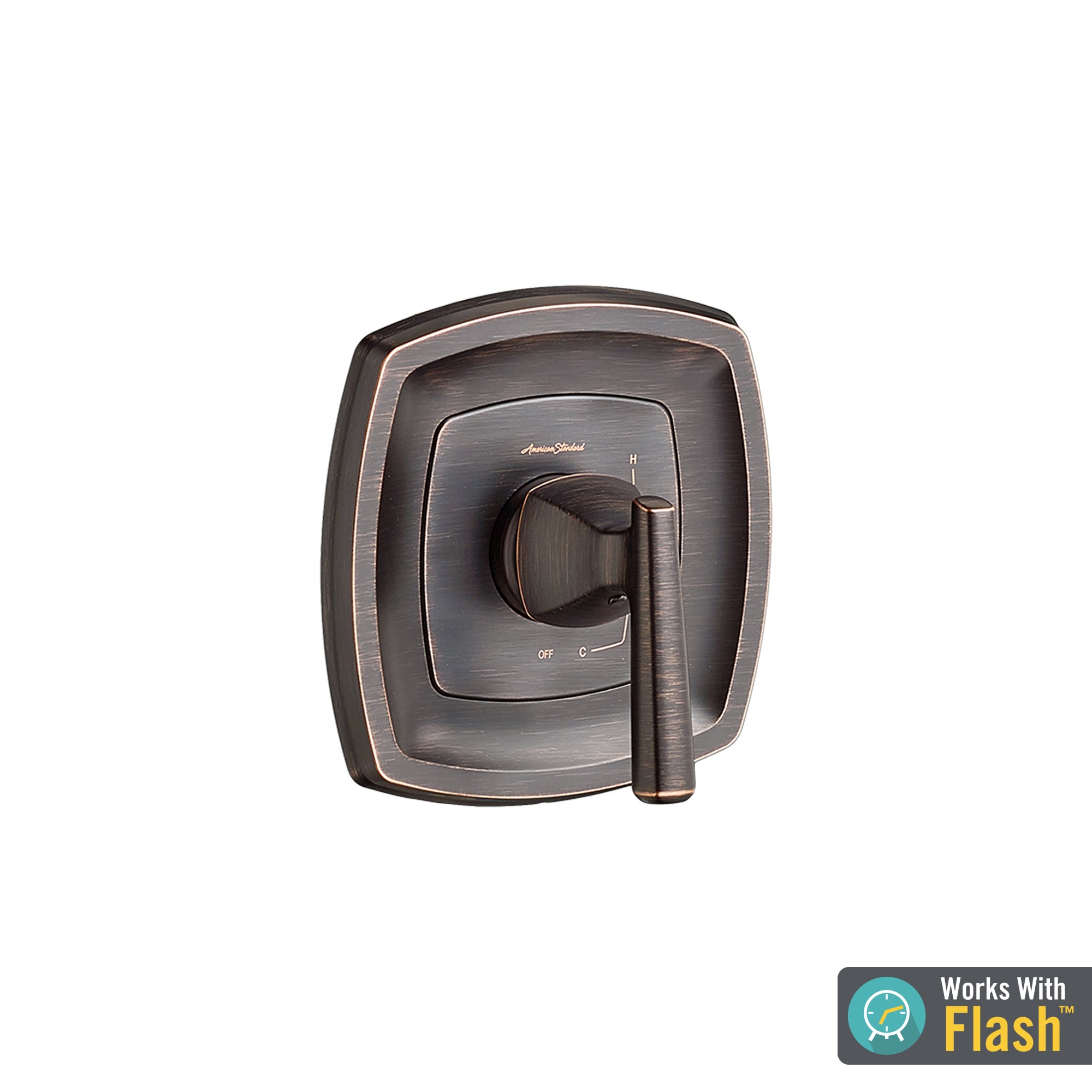 Grifo para regadera de una manija en bronce envejecido American Standard Edgemere Legacy, se vende por separado TU018500.278.