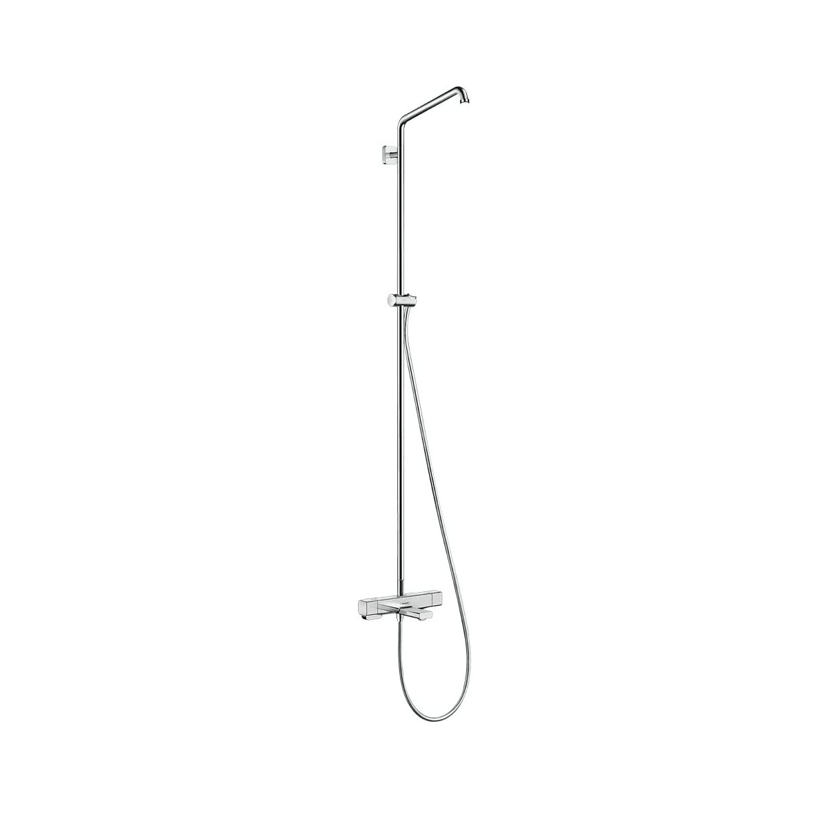 Grifo de ducha de 13 pulgadas con 2 manijas cromadas Hansgrohe Croma E, se vende por separado