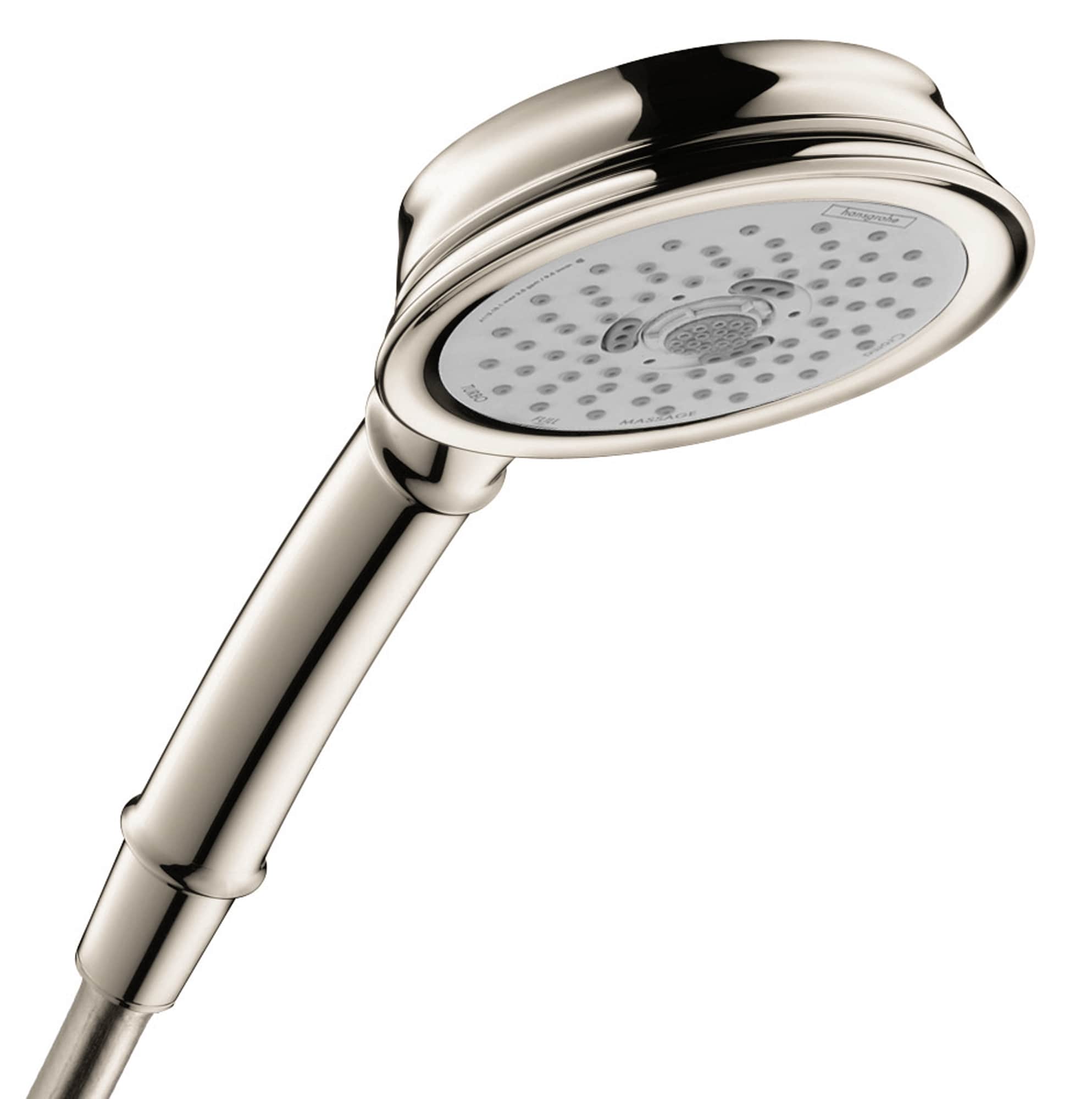 Hansgrohe Croma 100 Clásico Níquel Pulido Vendido por separado Regadera Redonda de 4.5 Pulgadas con función única 04753830.