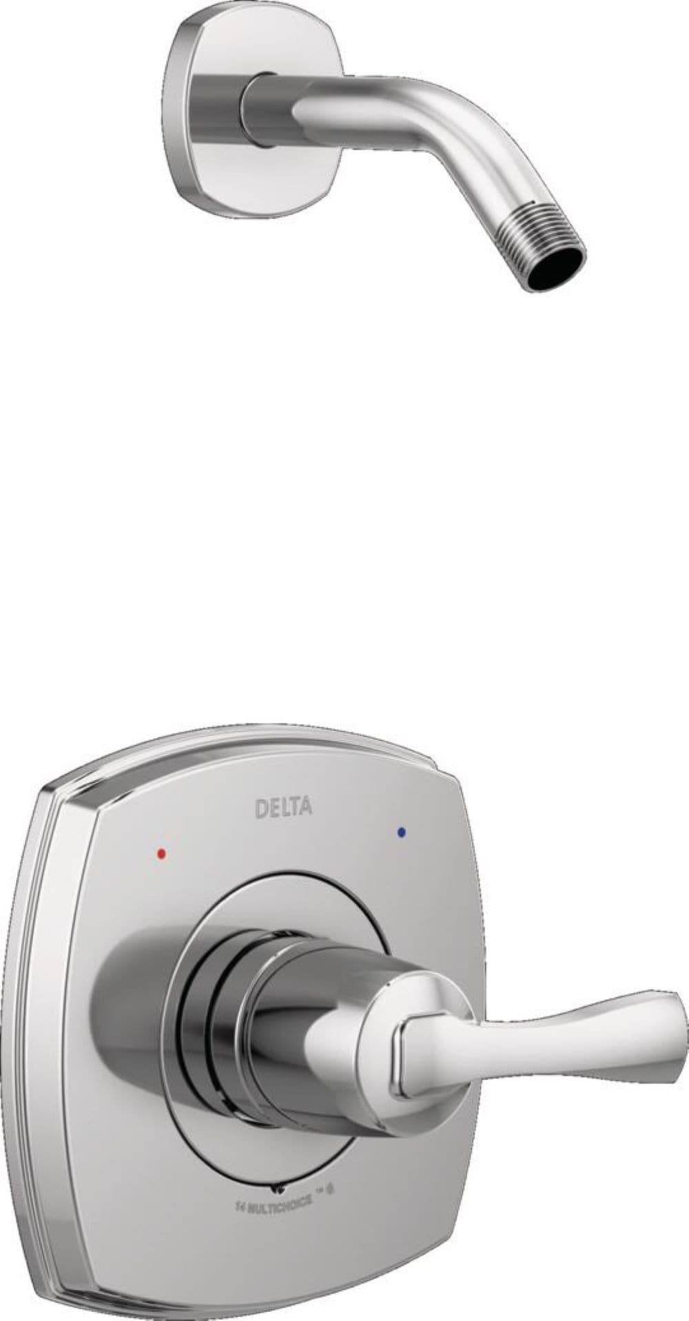 Grifo de ducha de un solo mango Delta Stryke Lumicoat Chrome - Se vende por separado T14276-PR-LHD