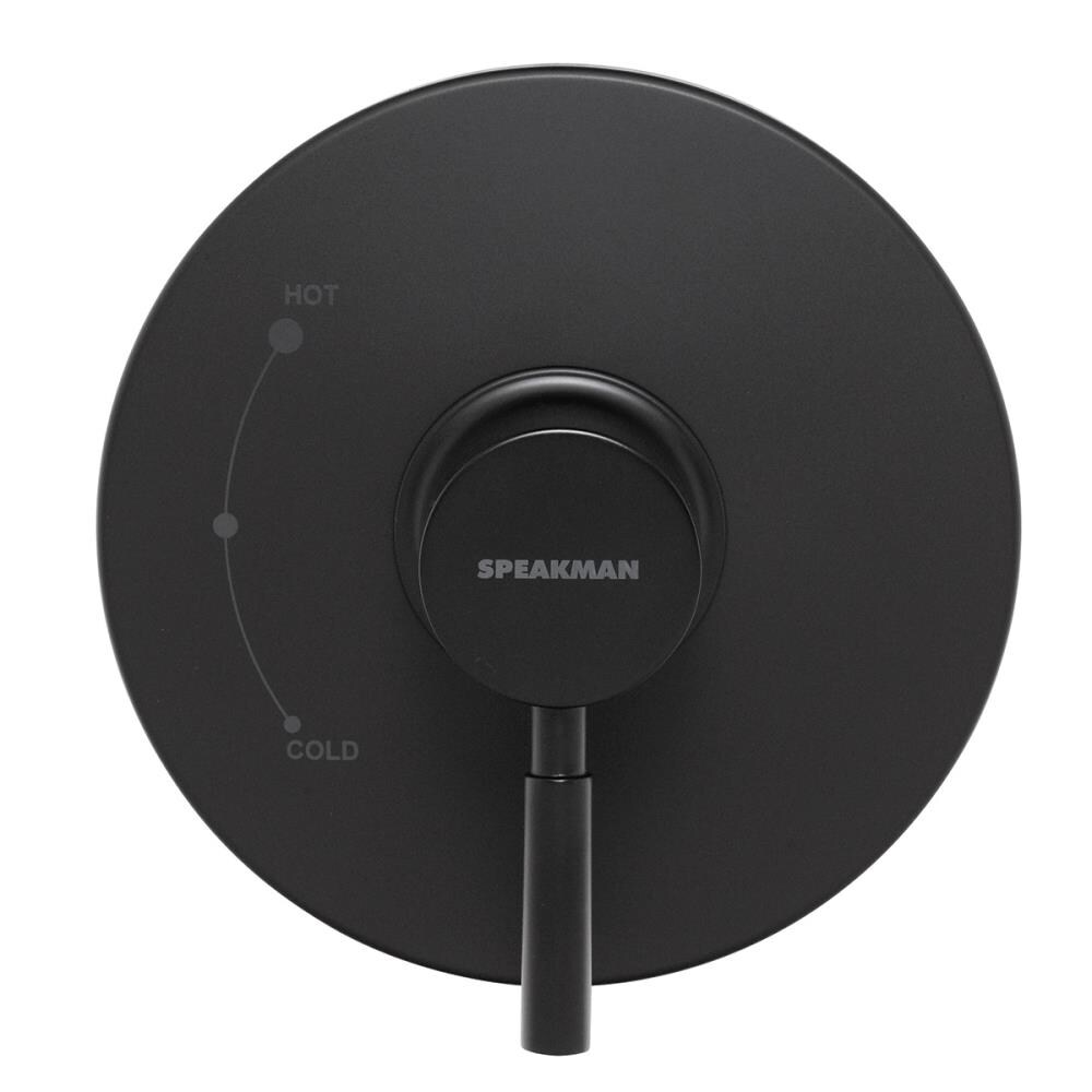 Grifería para regadera de un solo mango, negro mate, vendido por separado (Válvula no incluida) Neo de Speakman CPT-1000-P-MB