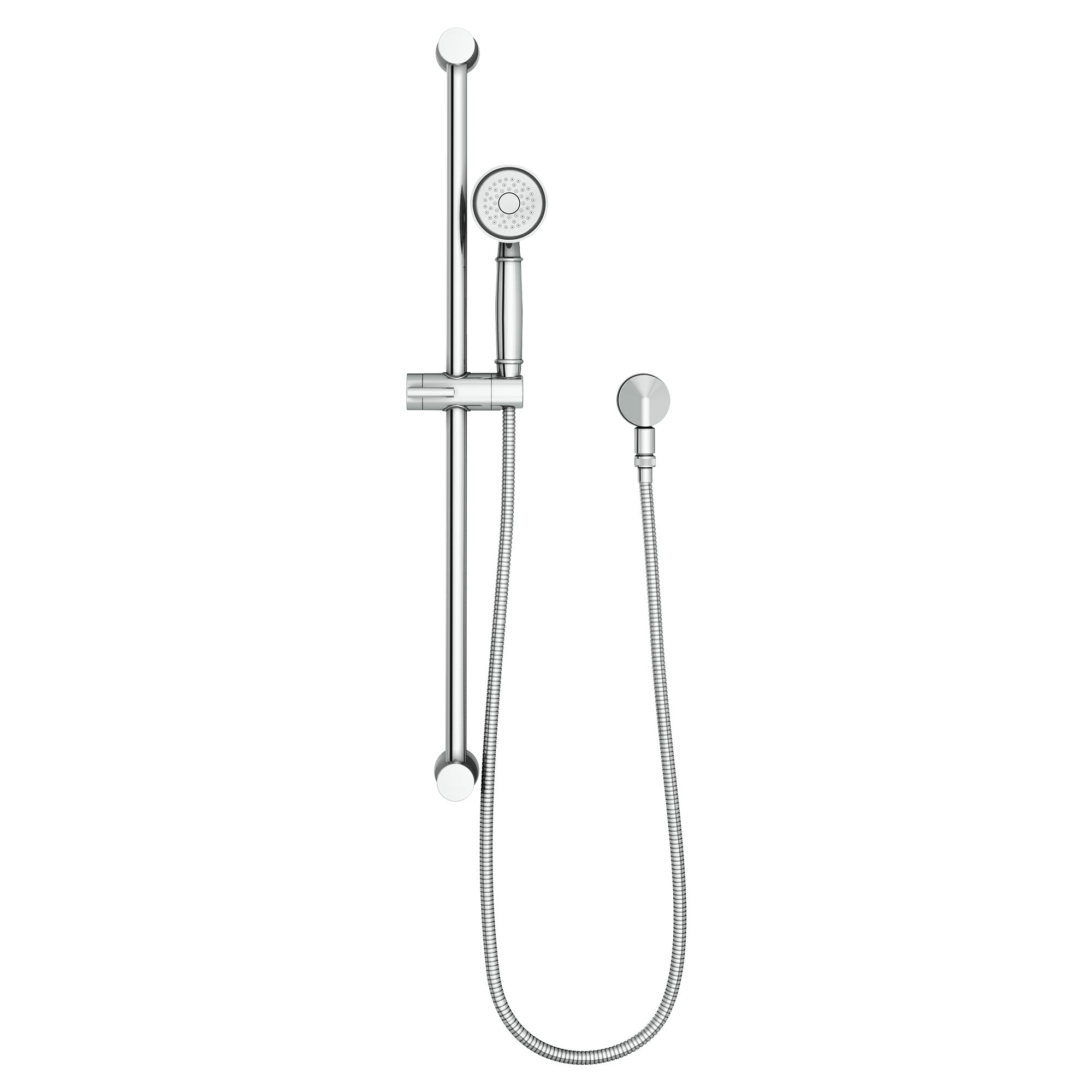 Grifo de ducha redondo de 3 pulgadas con acabado cromado pulido de estilo tradicional de American Standard con manija única de mano