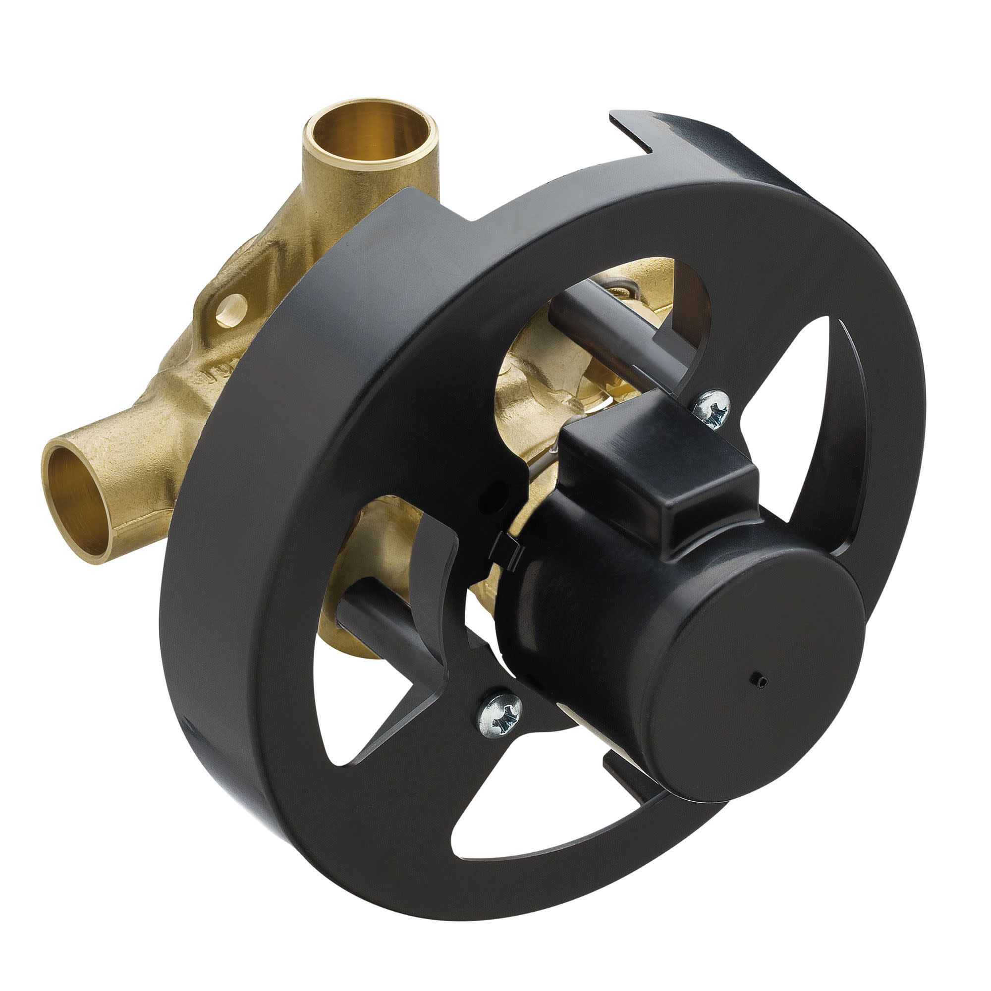 Regadera Moen 90 Degree cromada pulida de una sola manija y función individual de 6.0 pulgadas con válvula TS2712EP-2570-L.