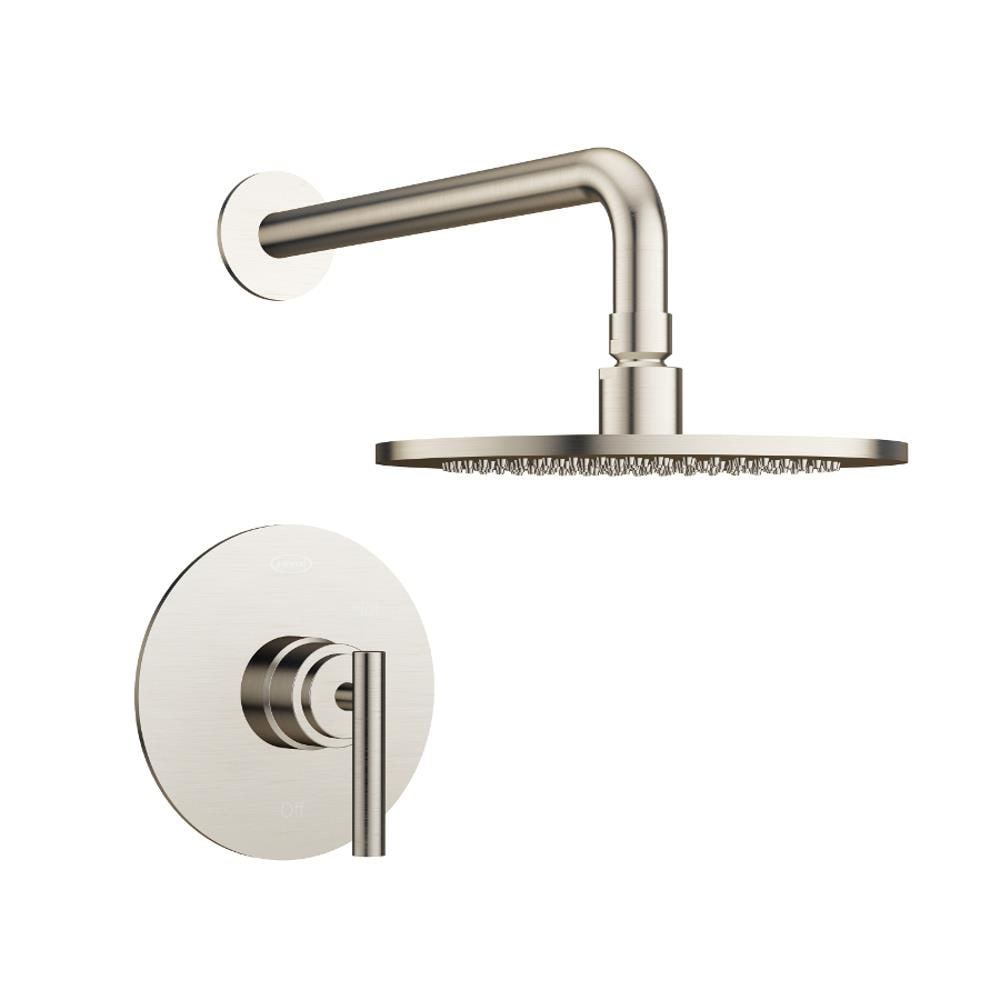 Regadera con válvula de una sola función de 7.9375 pulgadas en níquel cepillado para Jacuzzi Salone