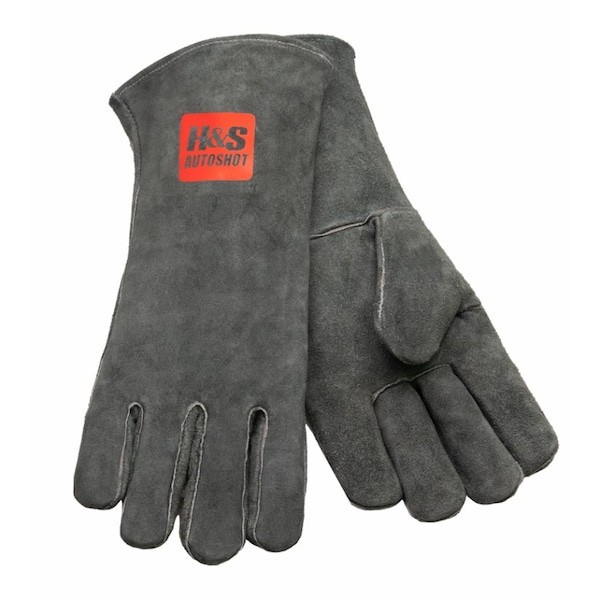 Guantes de soldadura H&S Autoshot MIG/STICK de 14 pulgadas de servicio pesado - HSW-9006