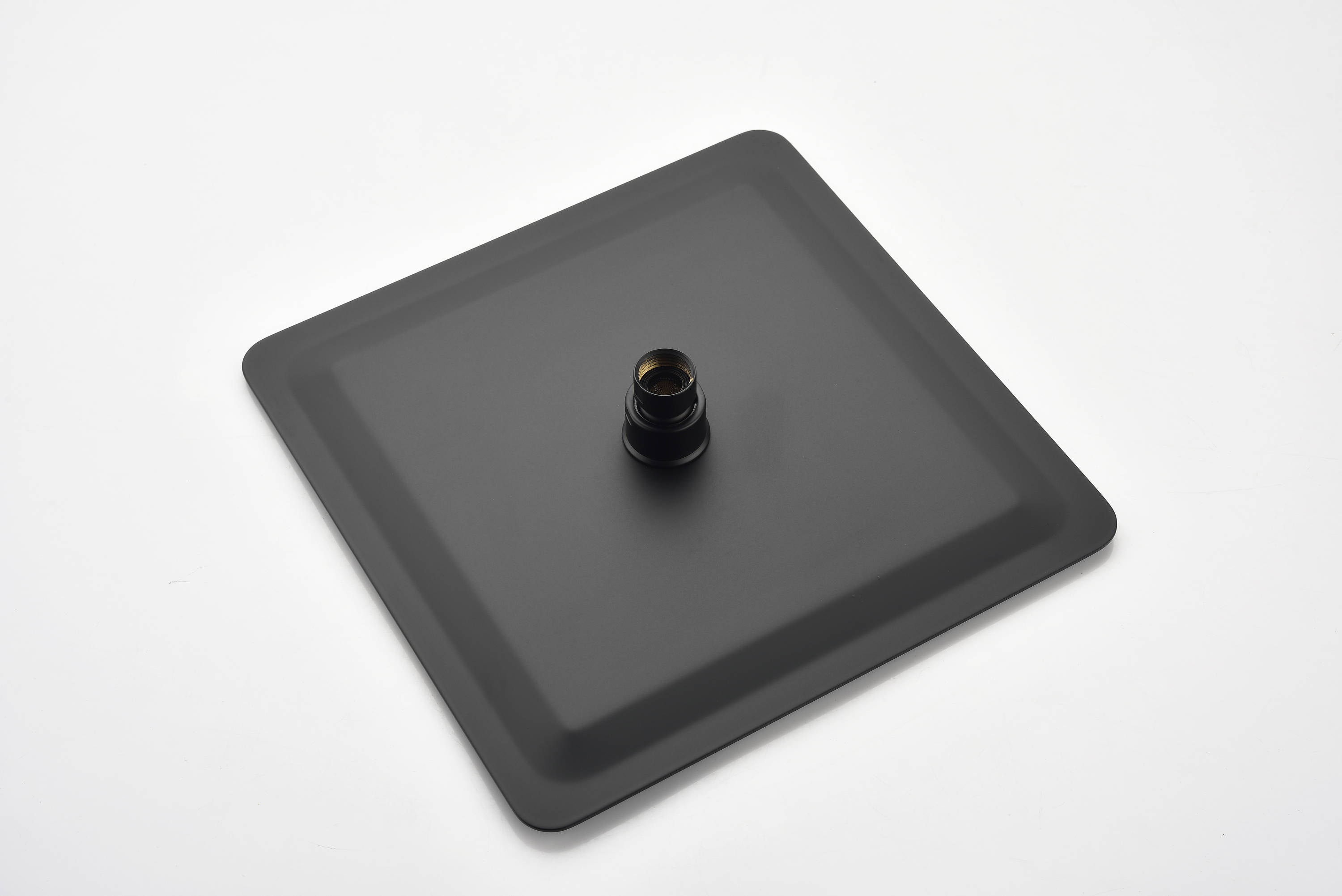 Sistema de ducha de lluvia WELLFOR DT, grifería de ducha negra mate de 1 manija, función única, 12 pulgadas, cabezal de ducha cuadrado con válvula DTG-806CS12MB.