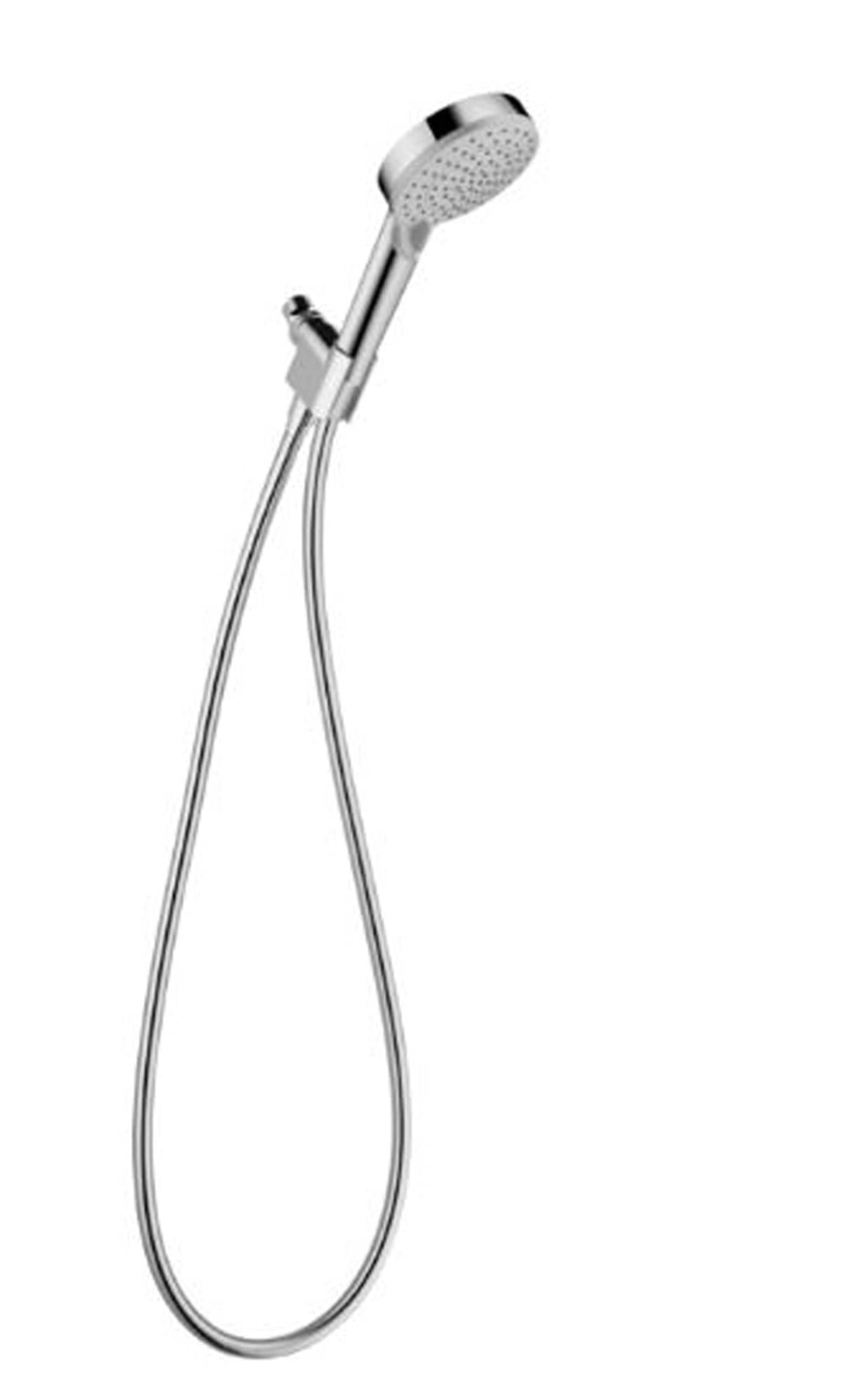 Mezcladora de regadera redonda de 4 pulgadas con funciones múltiples, cromo Hansgrohe Vernis. Se vende por separado.