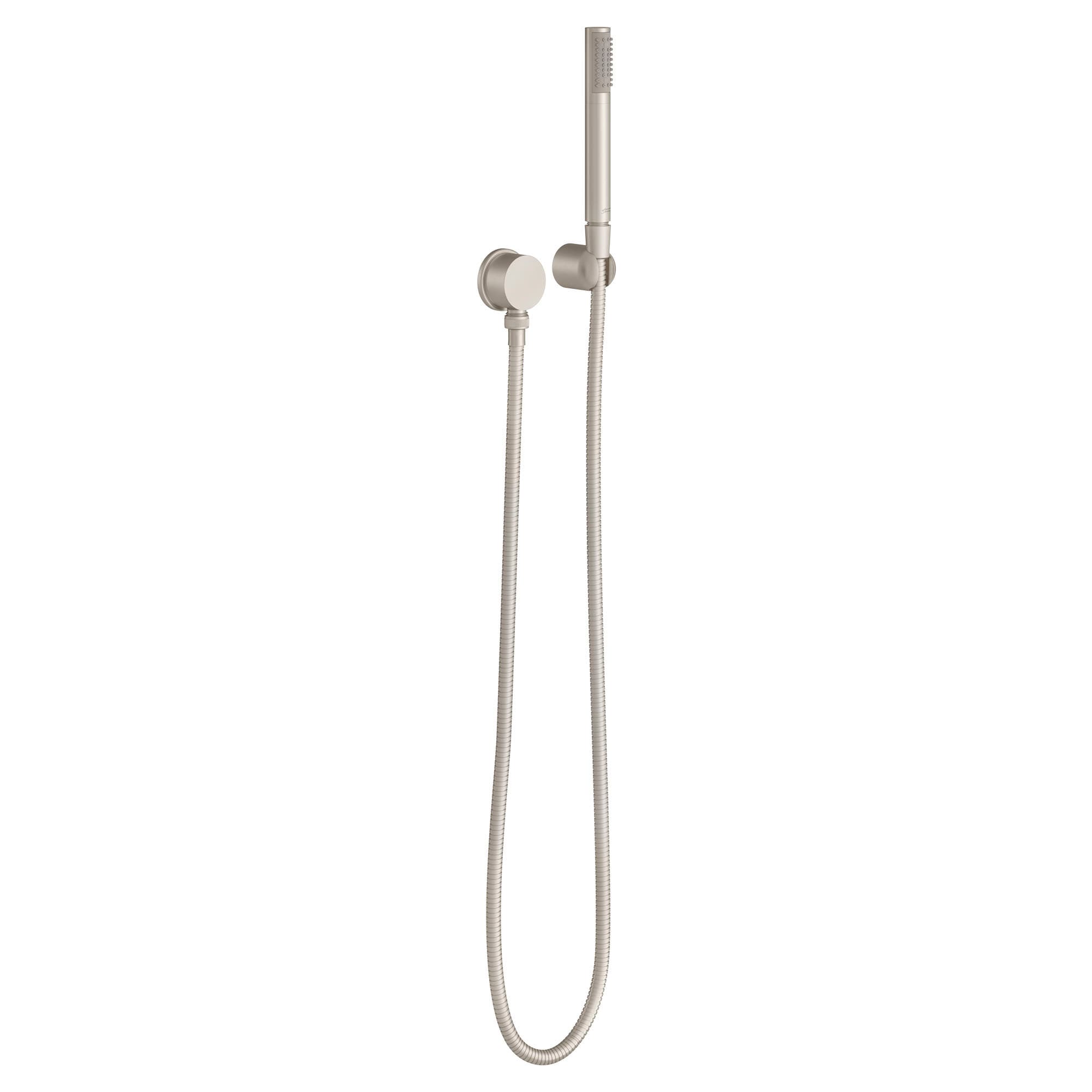 Grifo de ducha rectangular con un mango en níquel cepillado de estilo contemporáneo de American Standard, con función única.
