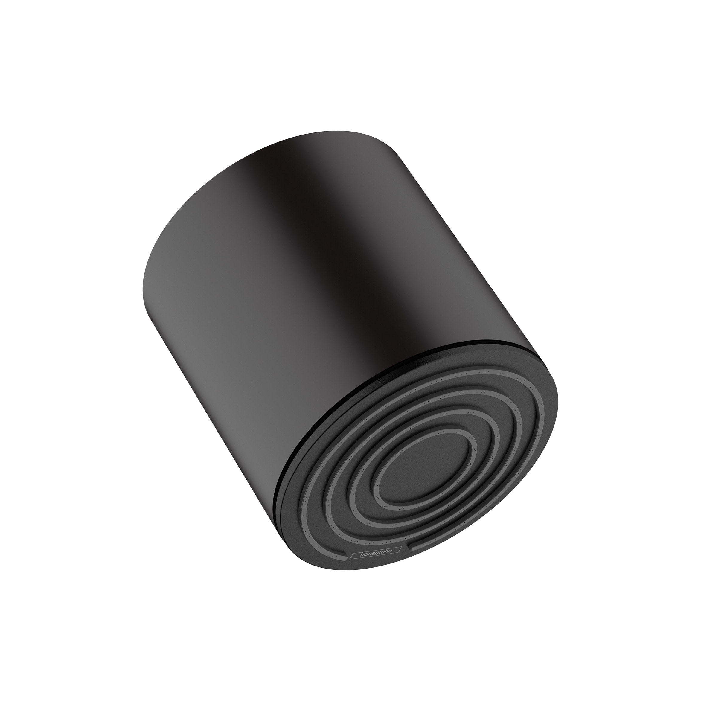 Hansgrohe Negro Mate Se vende por separado Regadera redonda de 4.25 pulgadas de función única 24131671