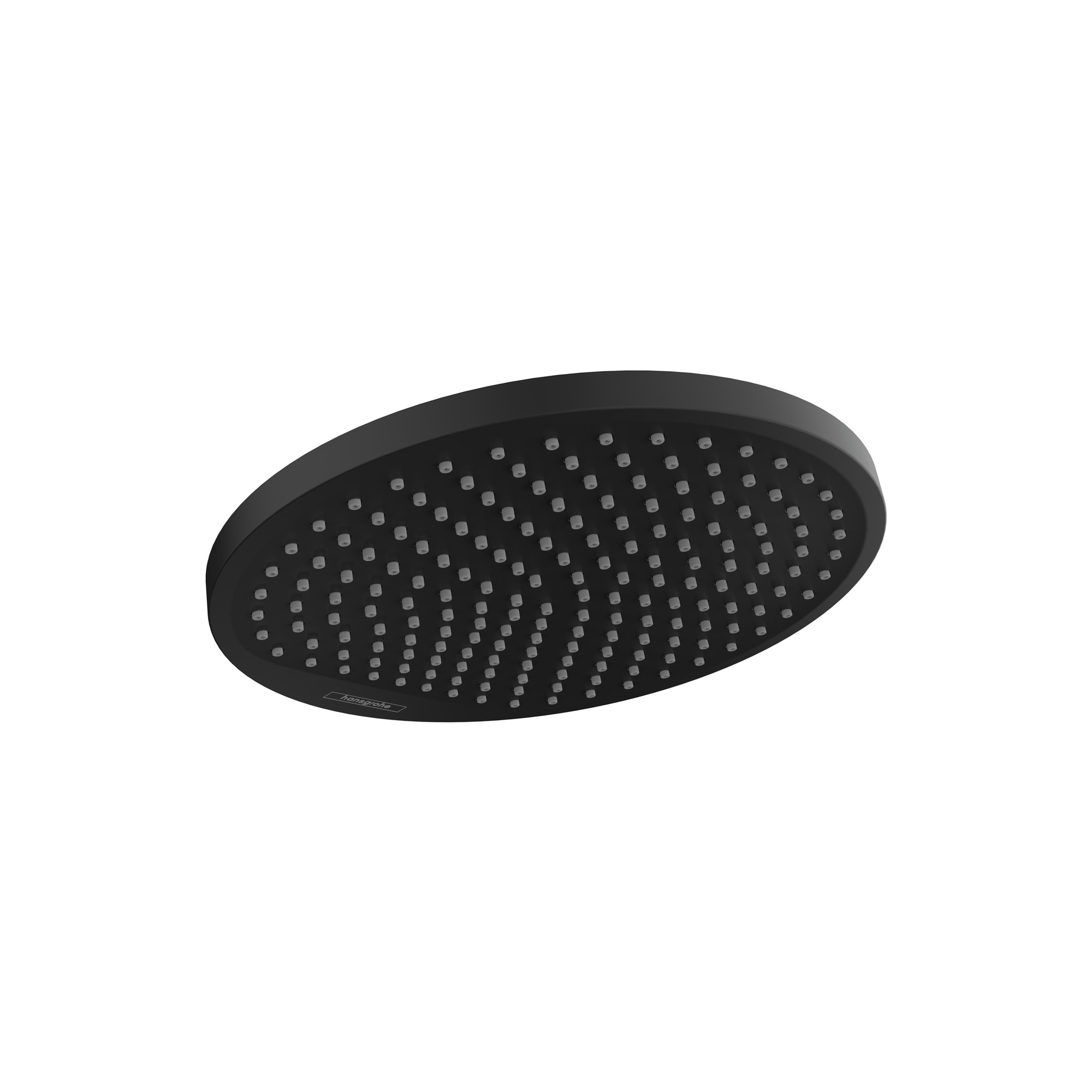 Hansgrohe Negro Mate Se vende por separado Regadera redonda de 9.5 pulgadas con función única865176371