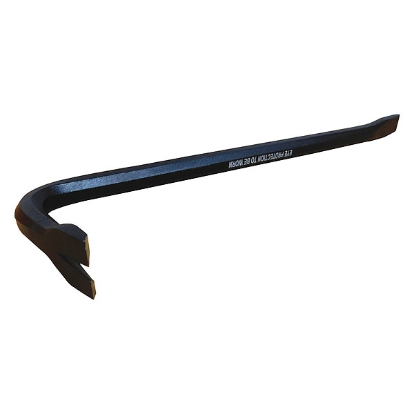 Westward Gooseneck Wrecking Bar, 12 In, 1/2 In Dia - 3FE97