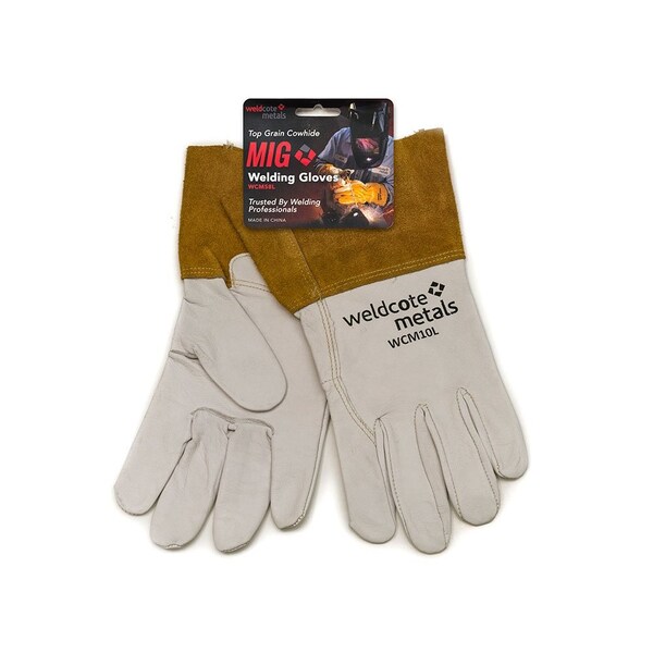 Guantes de soldadura Weldcote Mig, de piel de res, con hilo de Kevlar, tamaño extra grande - WCM58XL