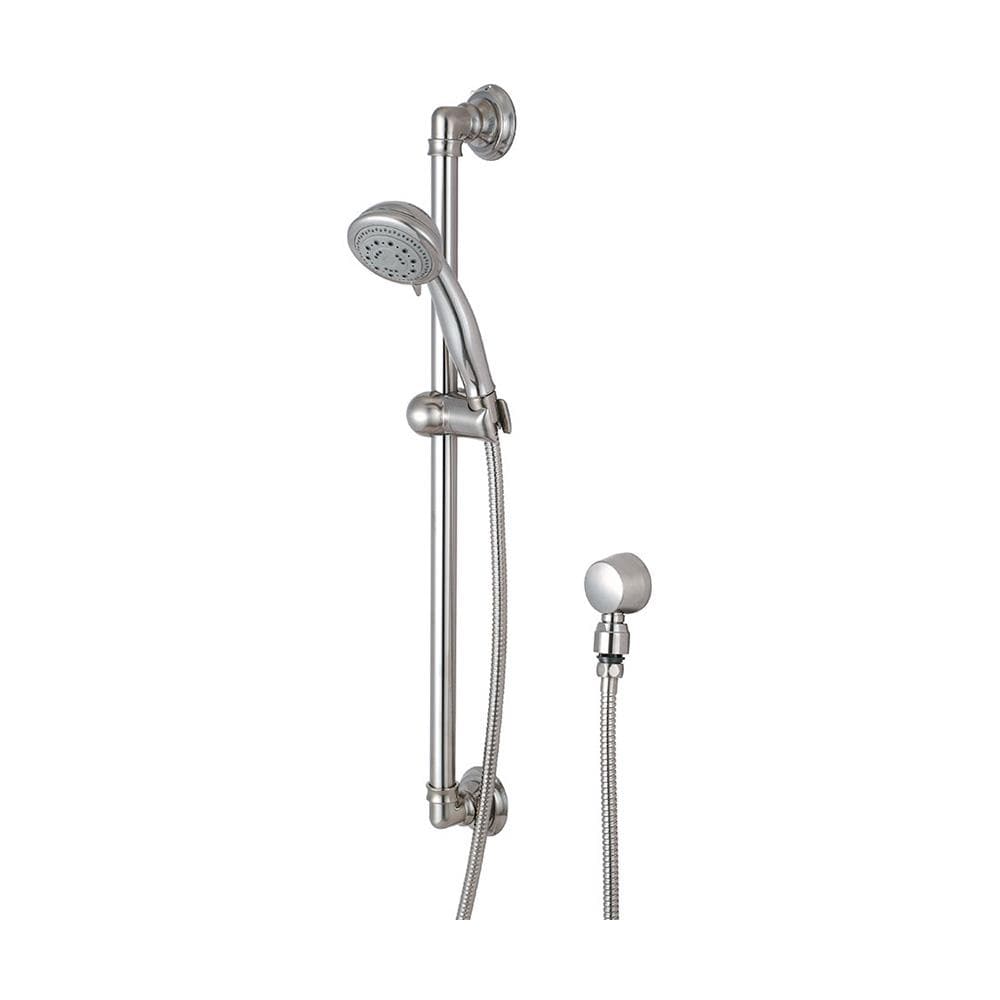 Grifo de ducha redondo de 3 pulgadas con mango único multifuncional de níquel cepillado de Pioneer Industries Del Mar (Válvula no incluida) 6DM400-BN