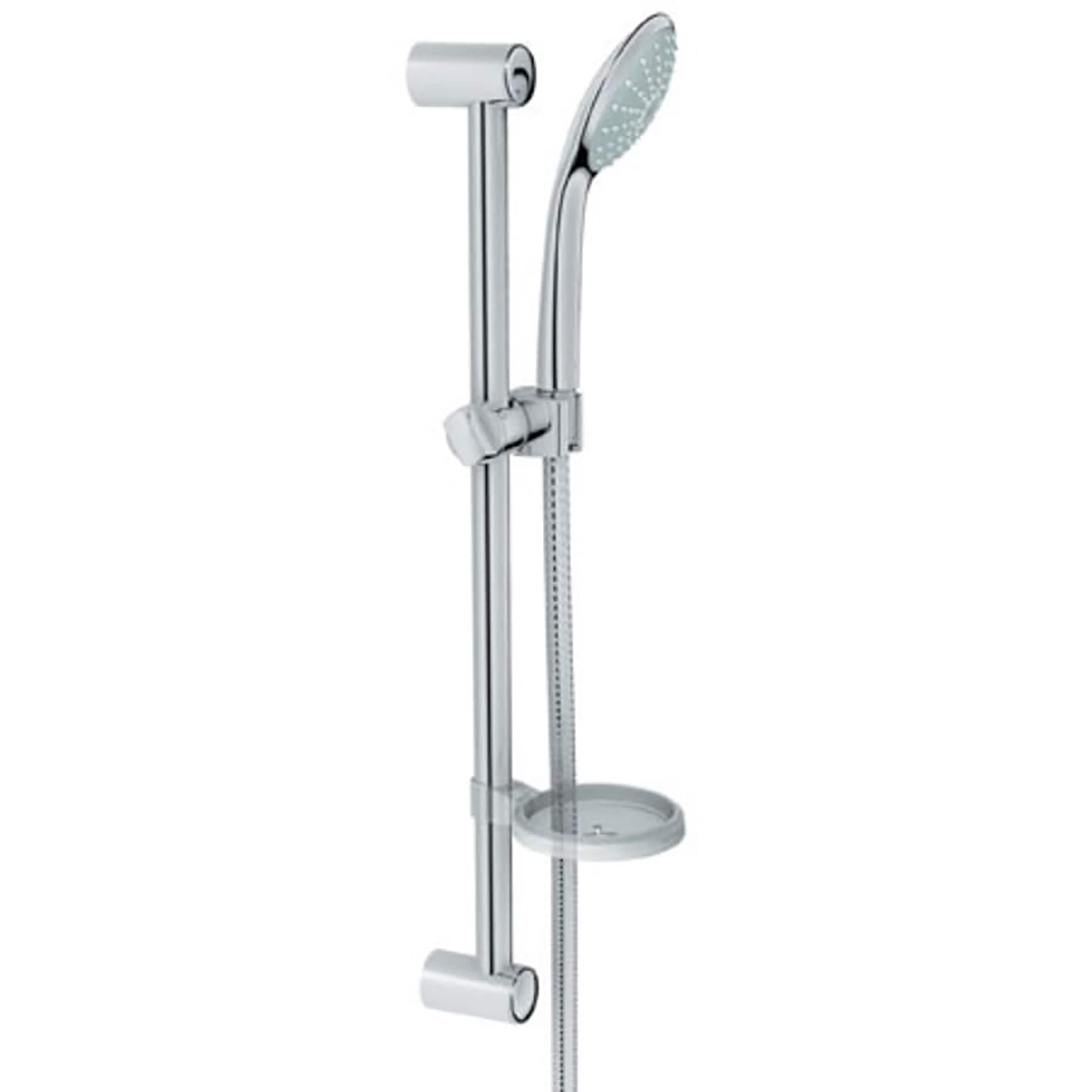 Grifería de ducha de mano redonda con 1 manija en cromo brillante Starlight de GROHE 5.13 pulgadas